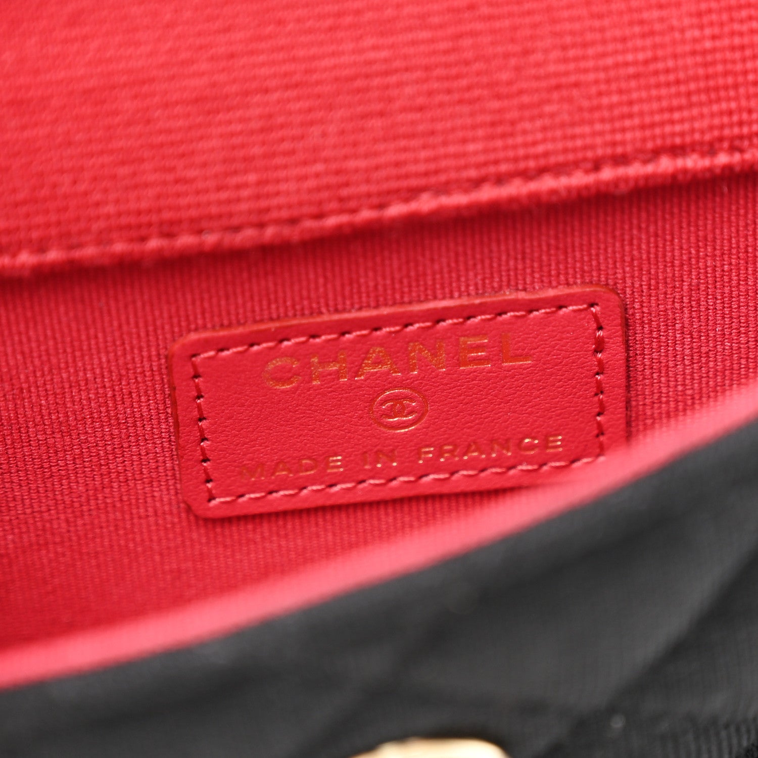 Jersey Quilted Micro Mini Flap Black