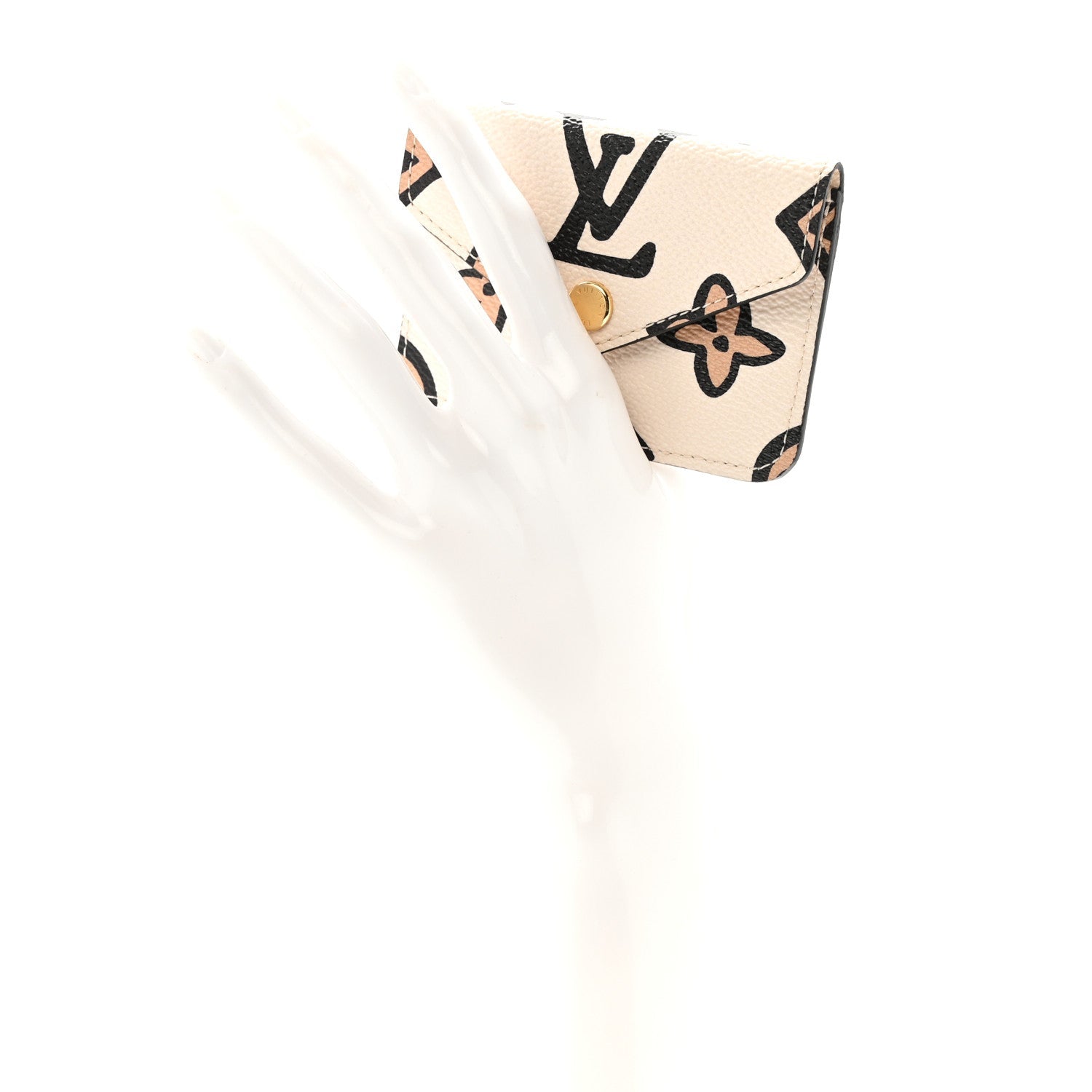 Monogram Wild At Heart Felicie Strap & Go Card Case Arizona Cream