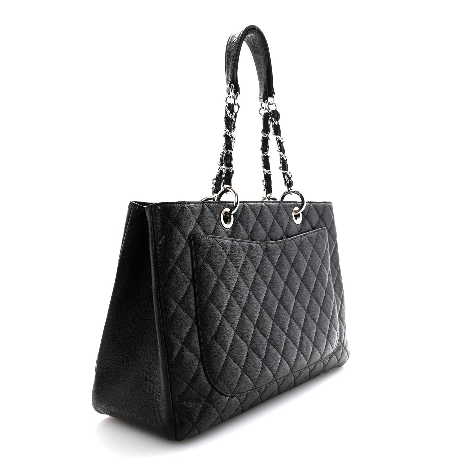 Caviar Quilted XL Grand Shopping Tote GST Black