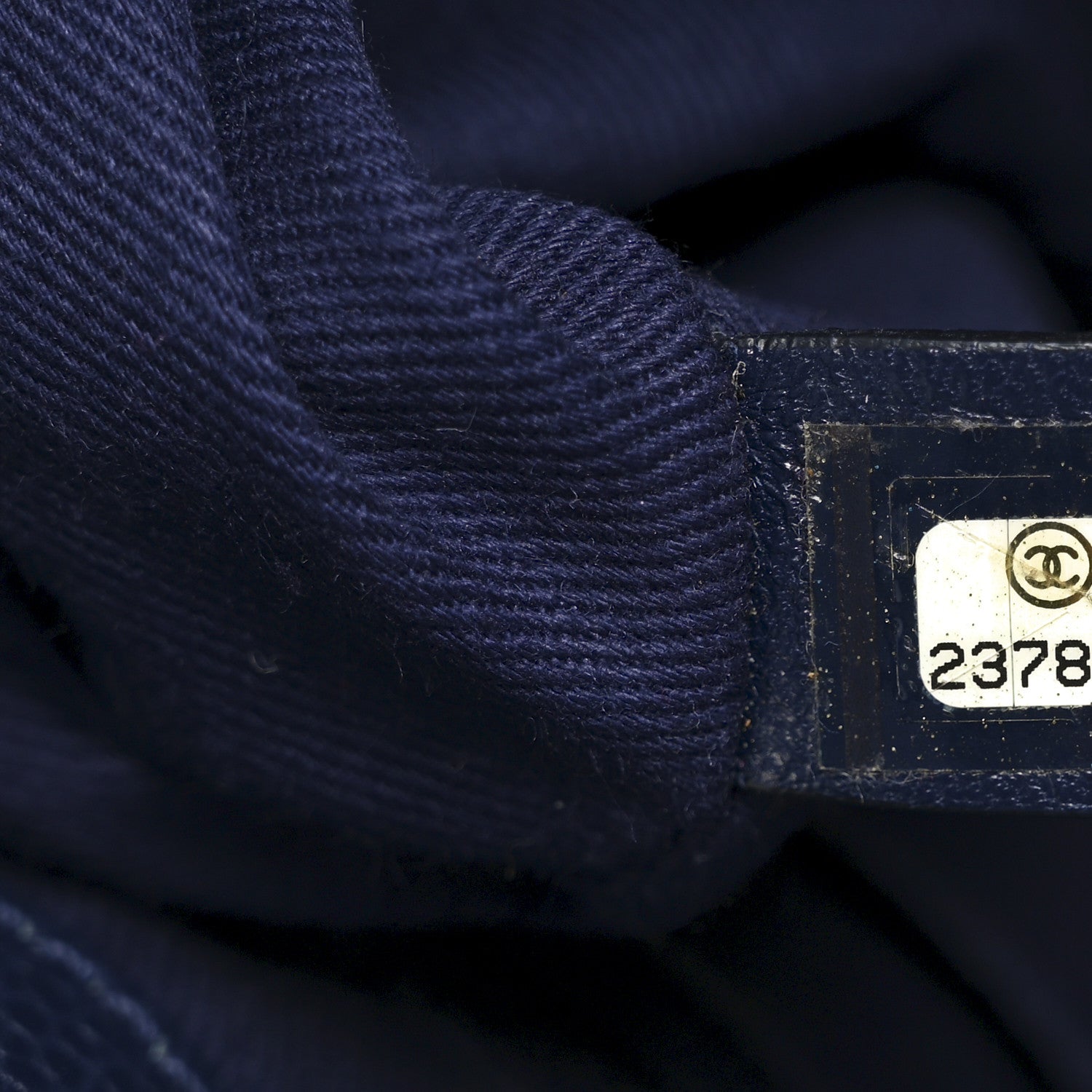 Grained Calfskin Large Neo Executive Shopper Tote Dark Blue