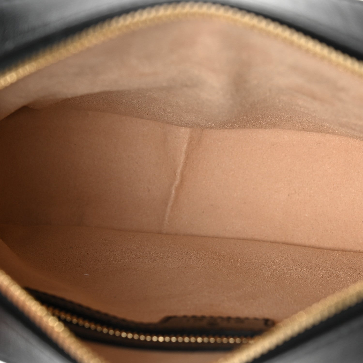 Textured Calfskin Small Horsebit 1955 Shoulder Bag Black
