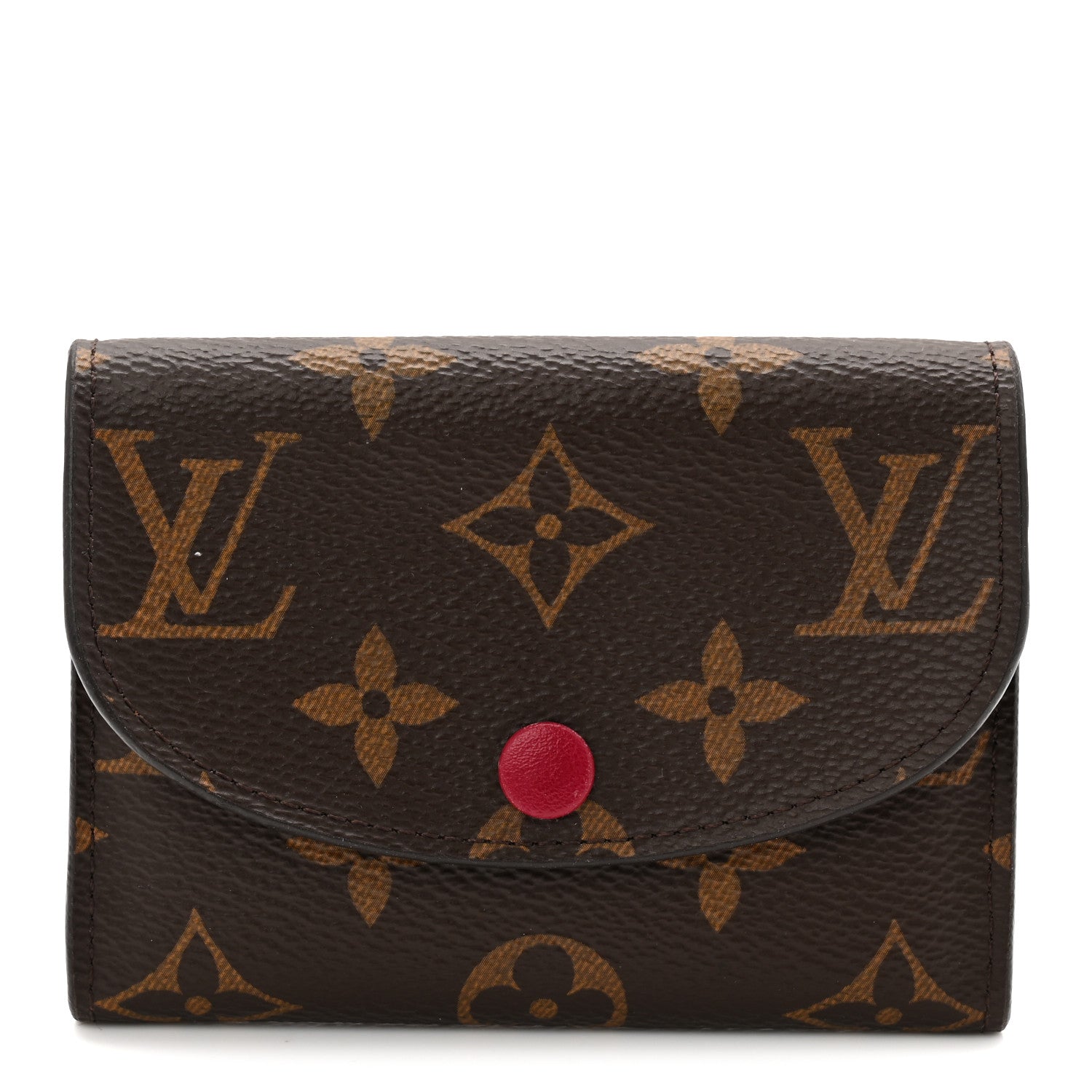 Monogram Rosalie Coin Purse Fuchsia