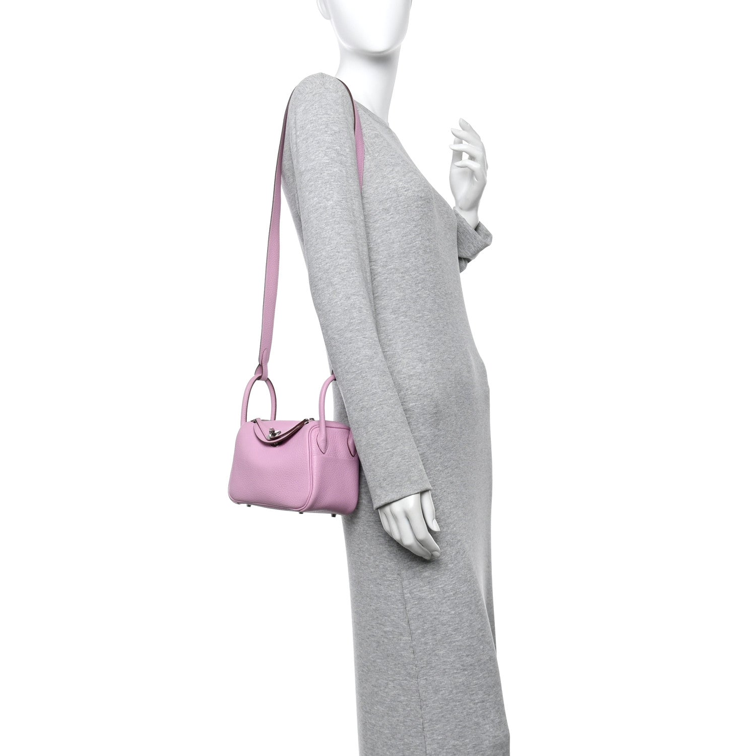 Taurillon Clemence Mini Lindy 20 Mauve Sylvestre