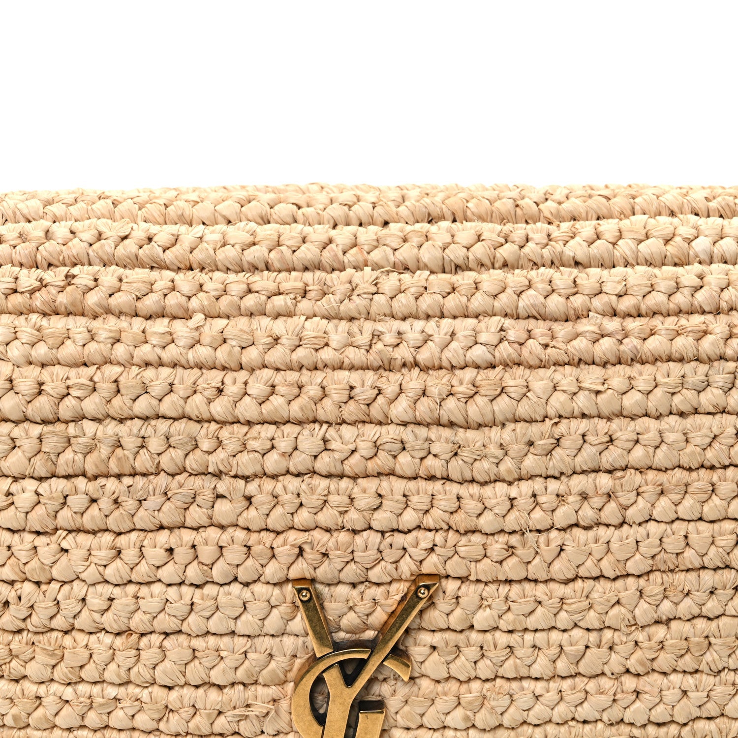 Raffia Calfskin Medium Monogram Solferino Satchel