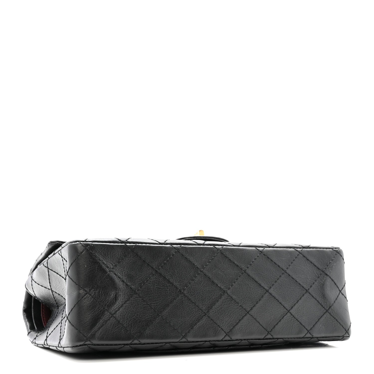Aged Calfskin Quilted 2.55 Reissue 225 Flap Black