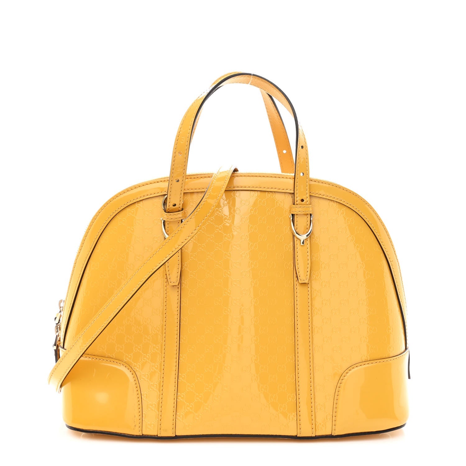Patent Microguccissima Small Nice Top Handle Dome Bag Bumblebee