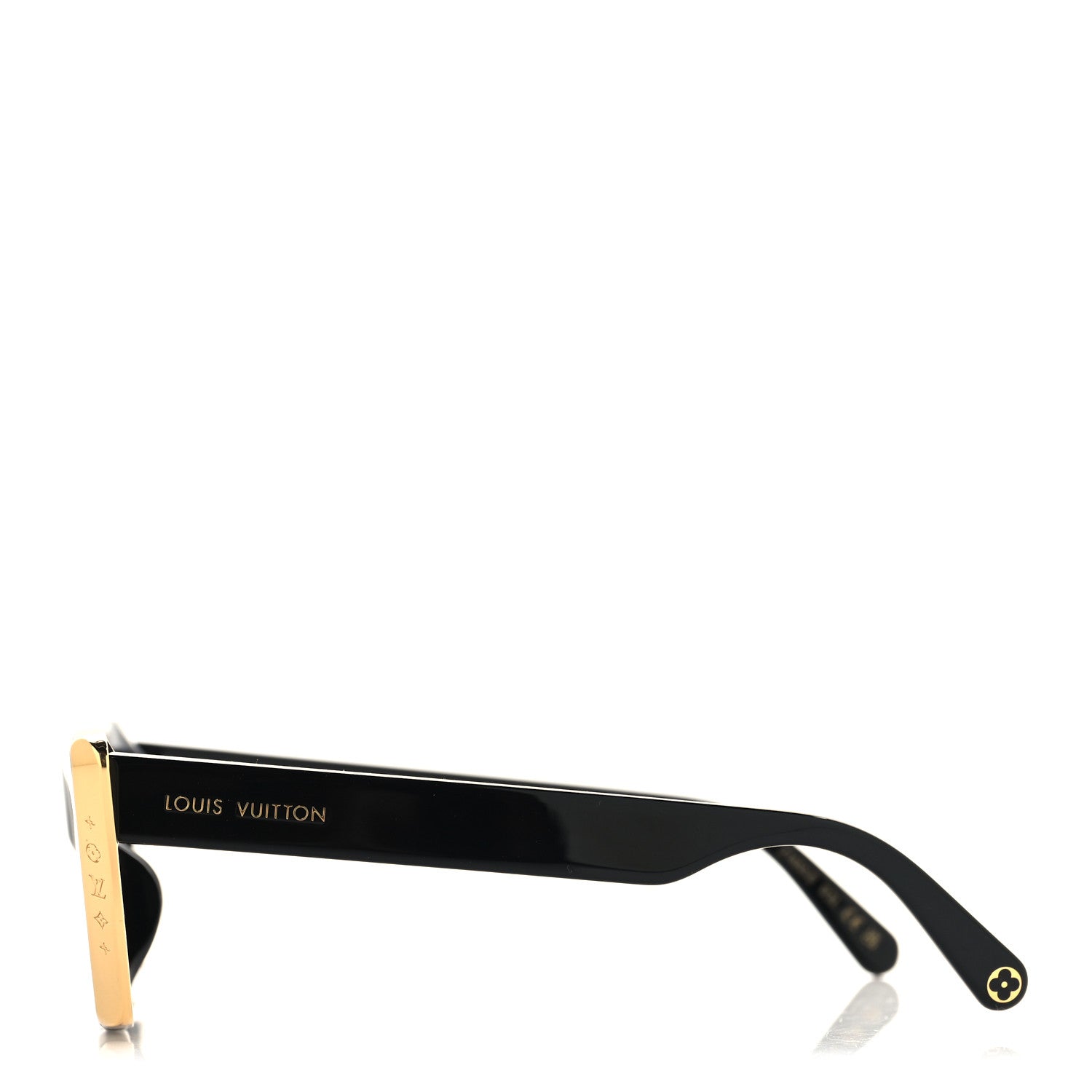 Acetate LV Moon Cat Eye Sunglasses Z1655E Black
