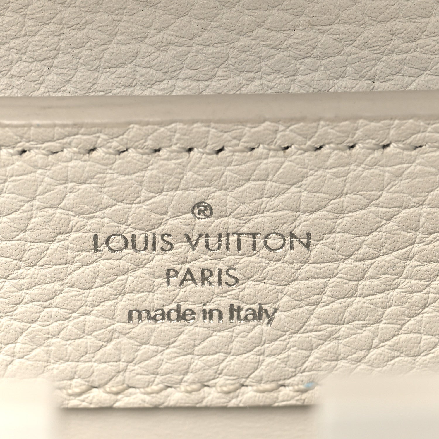 Taurillon Mini Capucines Monochrome  White