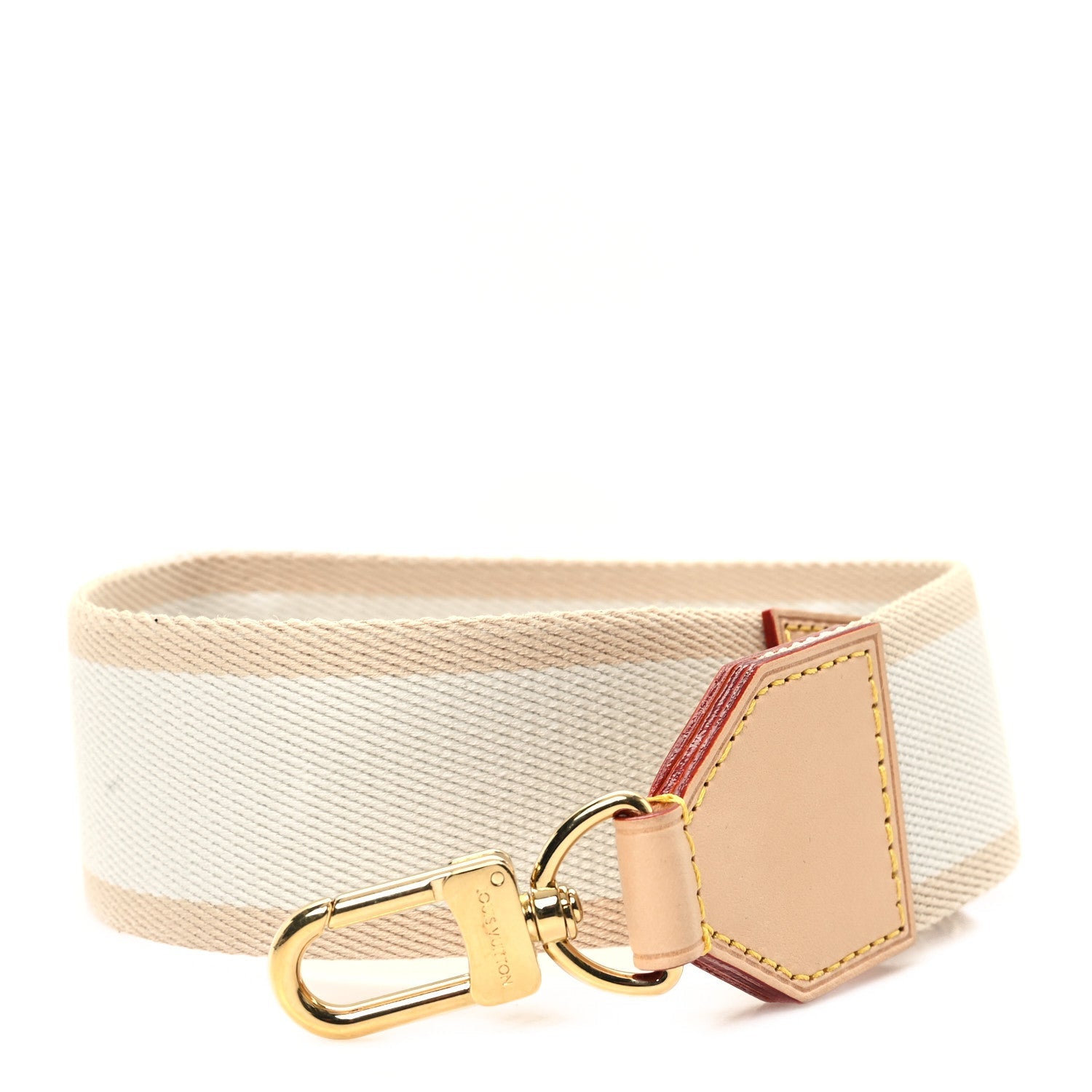 Monogram Vibe LV Shoulder Strap Beige White