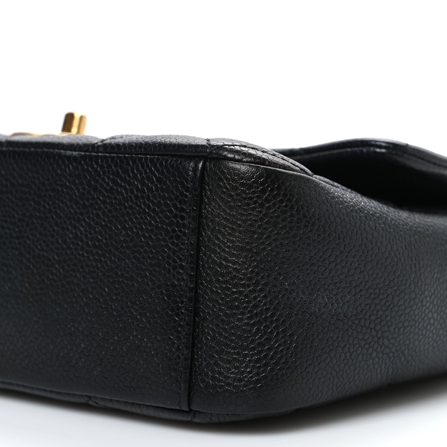 Caviar Quilted Chain Soul Flap Black