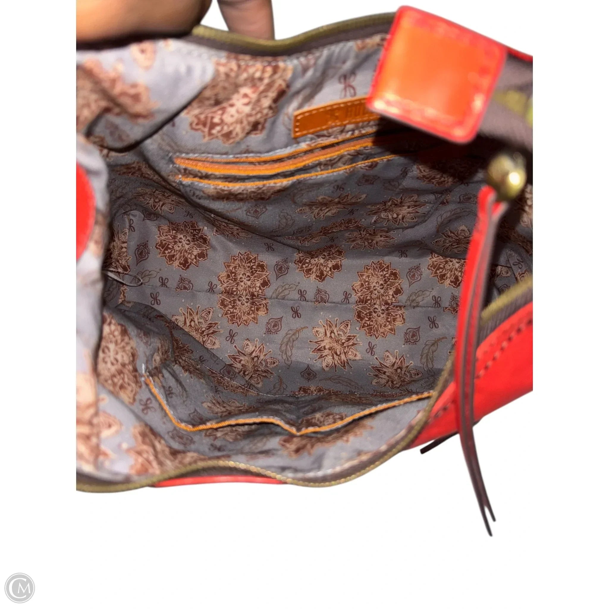 Handbag Leather By Hobo Intl, Size: Medium