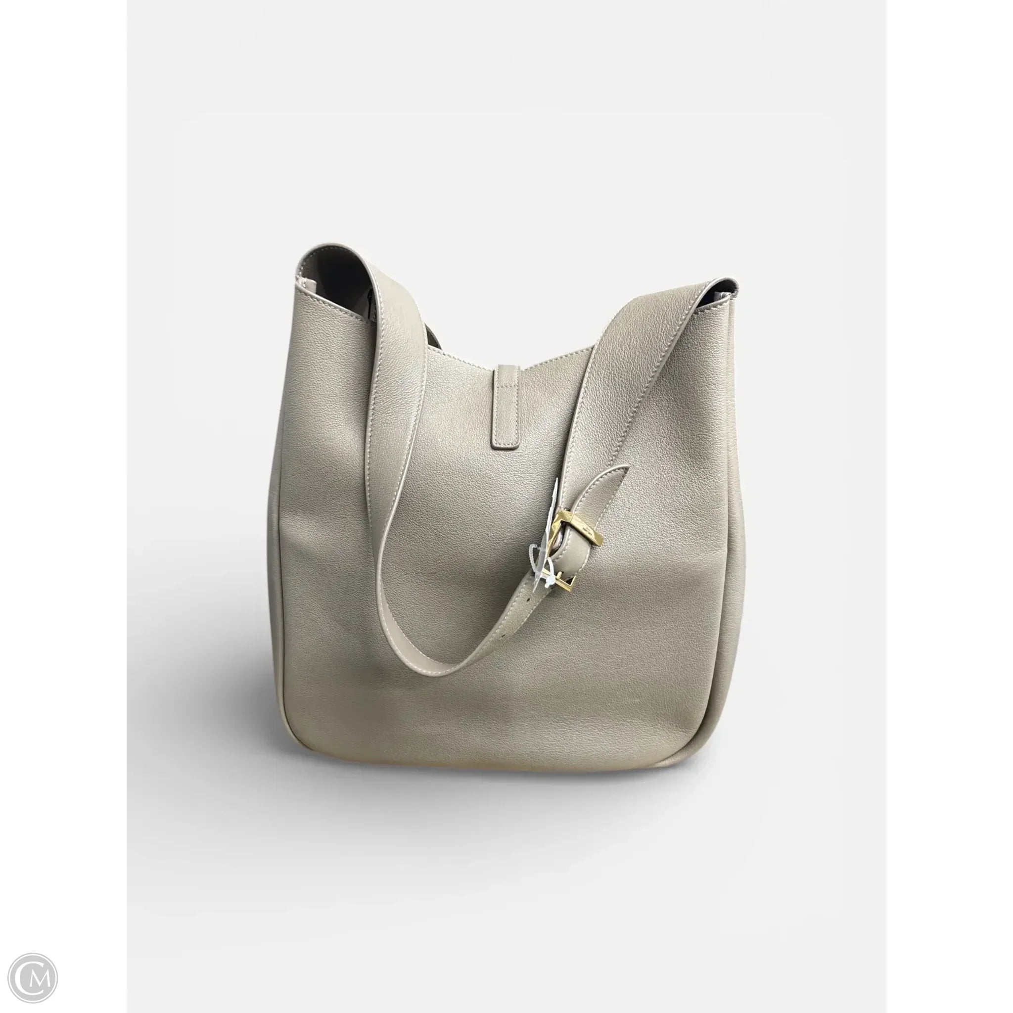 Yves Saint Laurent Large Tan Leather Hobo Shoulder Bag (Le 5 à 7)