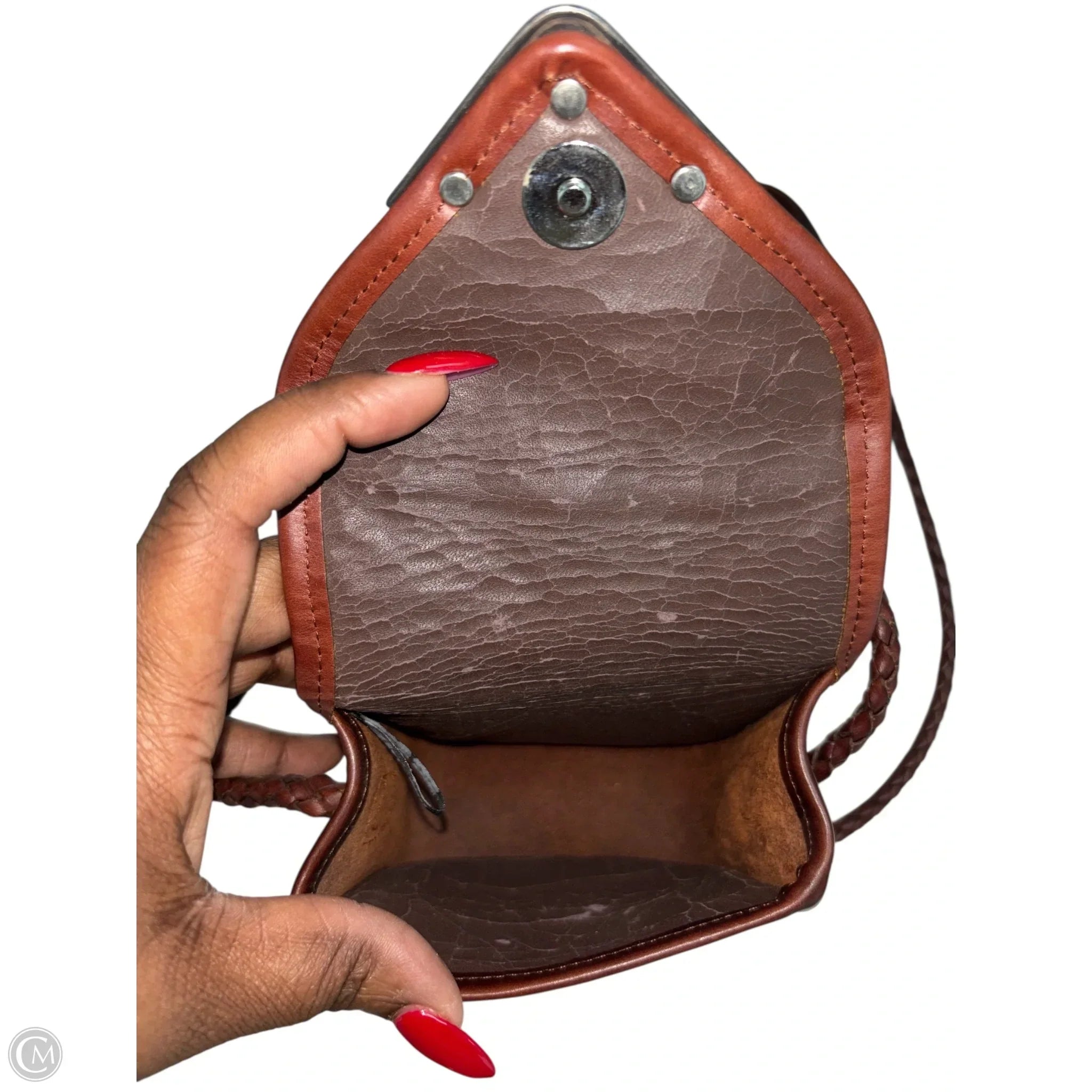 Handbag Leather By Brighton, Size: Small