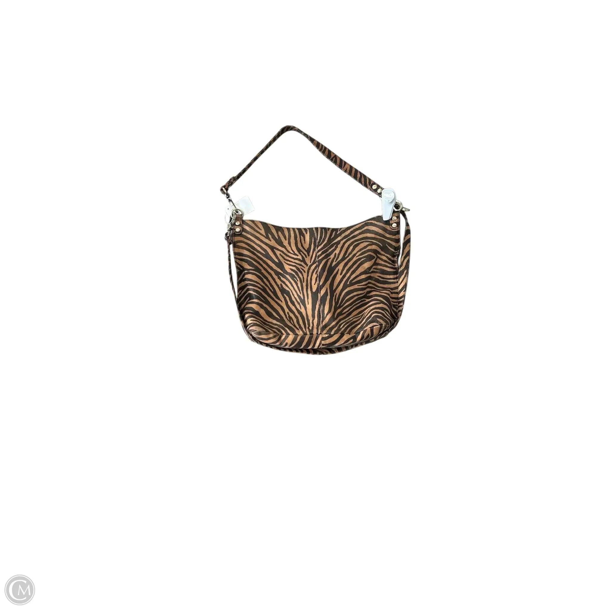 Handbag Leather By Hobo Intl, Size: Medium