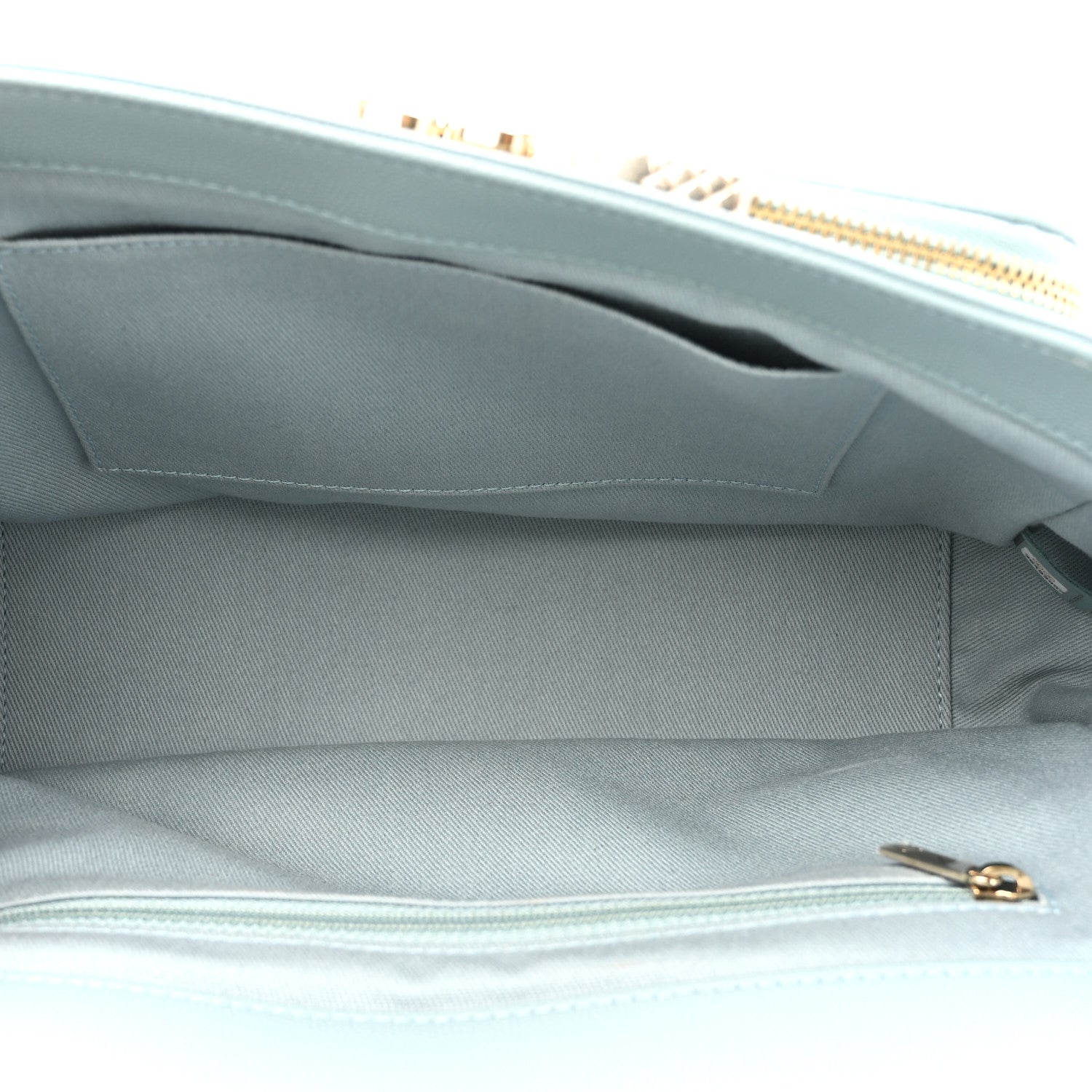 Caviar Quilted Large Business Affinity Flap Blue