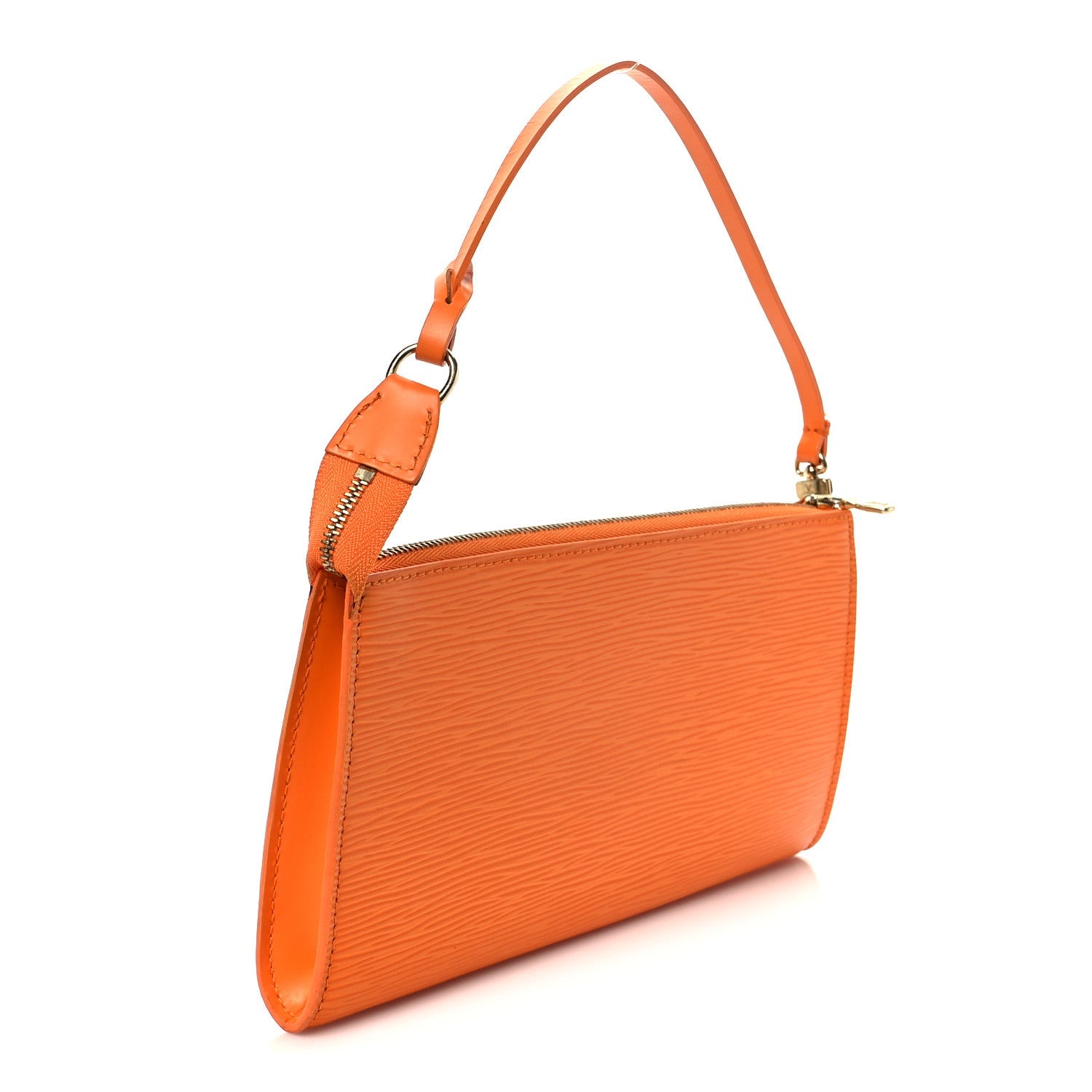 Epi Pochette Accessories 24 Mandarin