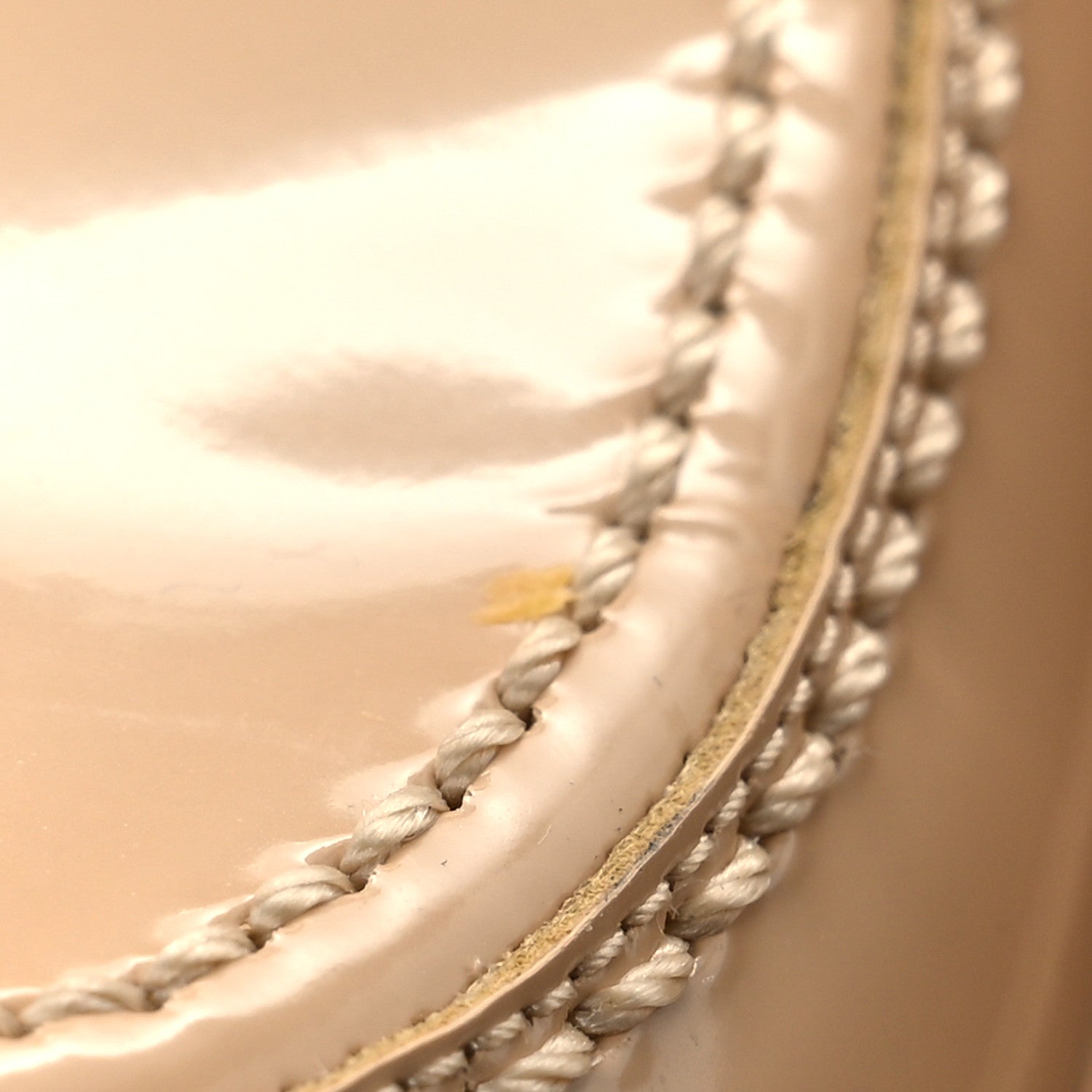 Shiny Calfskin Logo Loafers 40 Beige