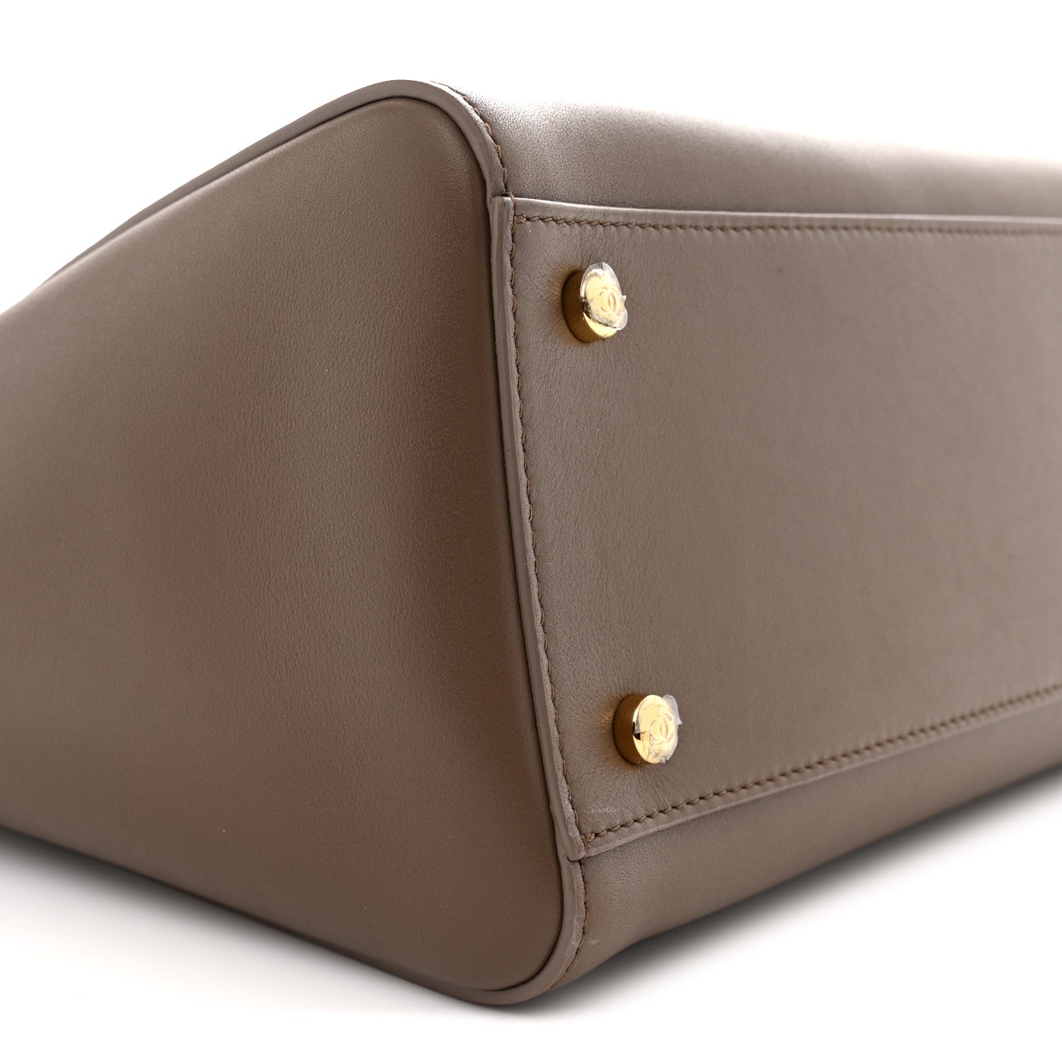 Calfskin Archetype Small Shopping Tote Brown