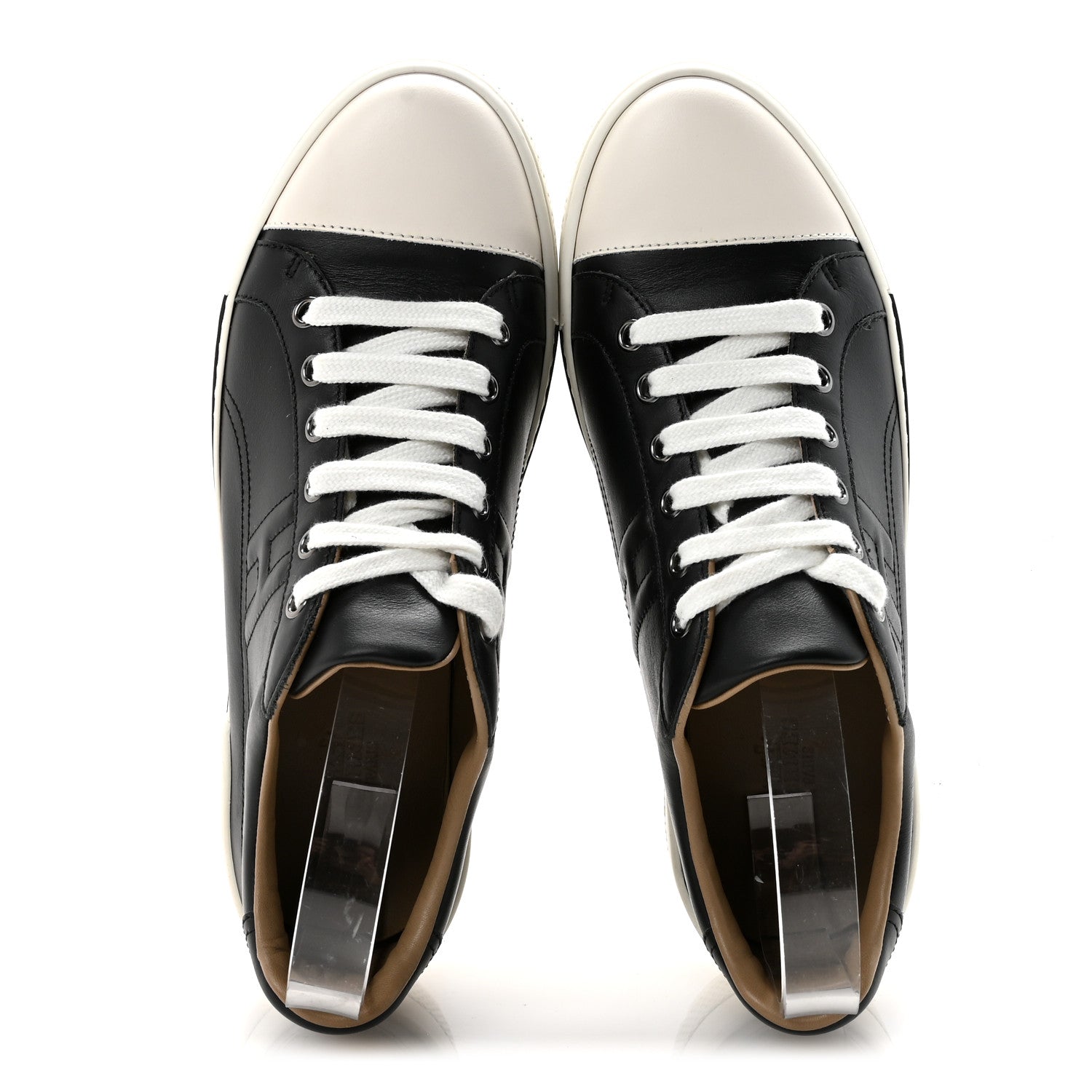 Calfskin Womens Voltage Sneakers 38 Black