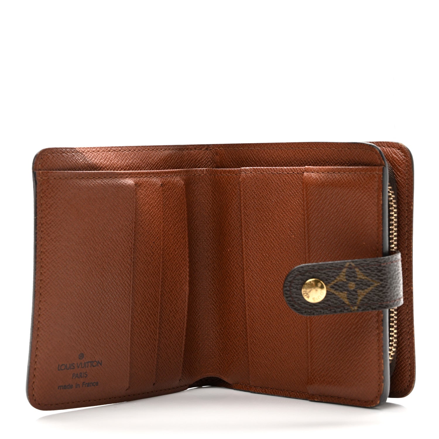 Monogram Compact Zippe Zipped Wallet