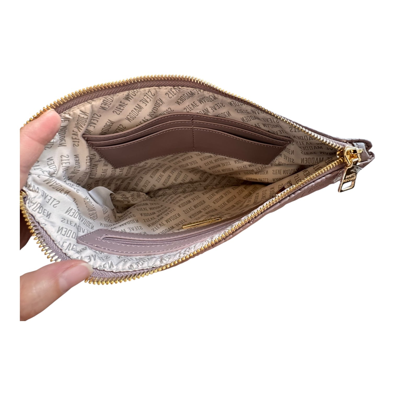 Clutch By Steve Madden In Mauve, Size: Large