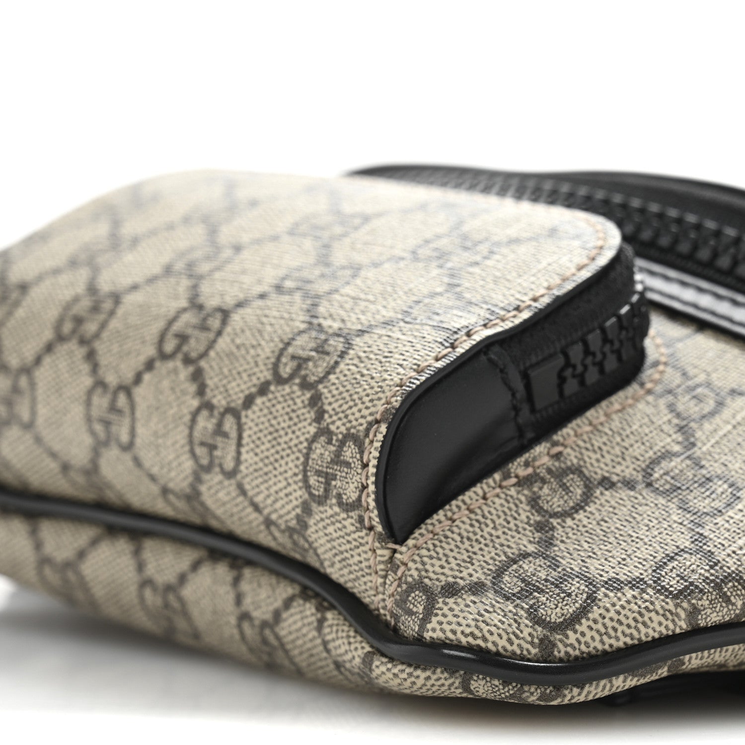 GG Supreme Monogram Belt Bag Black