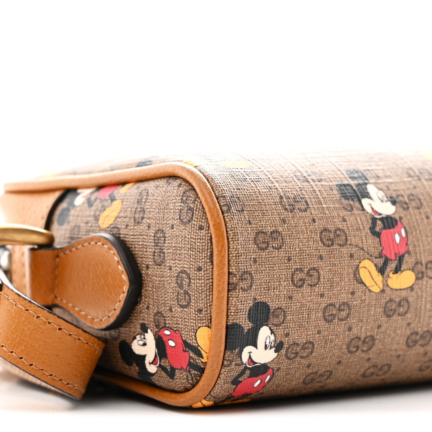 X DISNEY Mini Vintage GG Supreme Monogram Mickey Mouse Shoulder Bag Beige Vintage Sun Oil