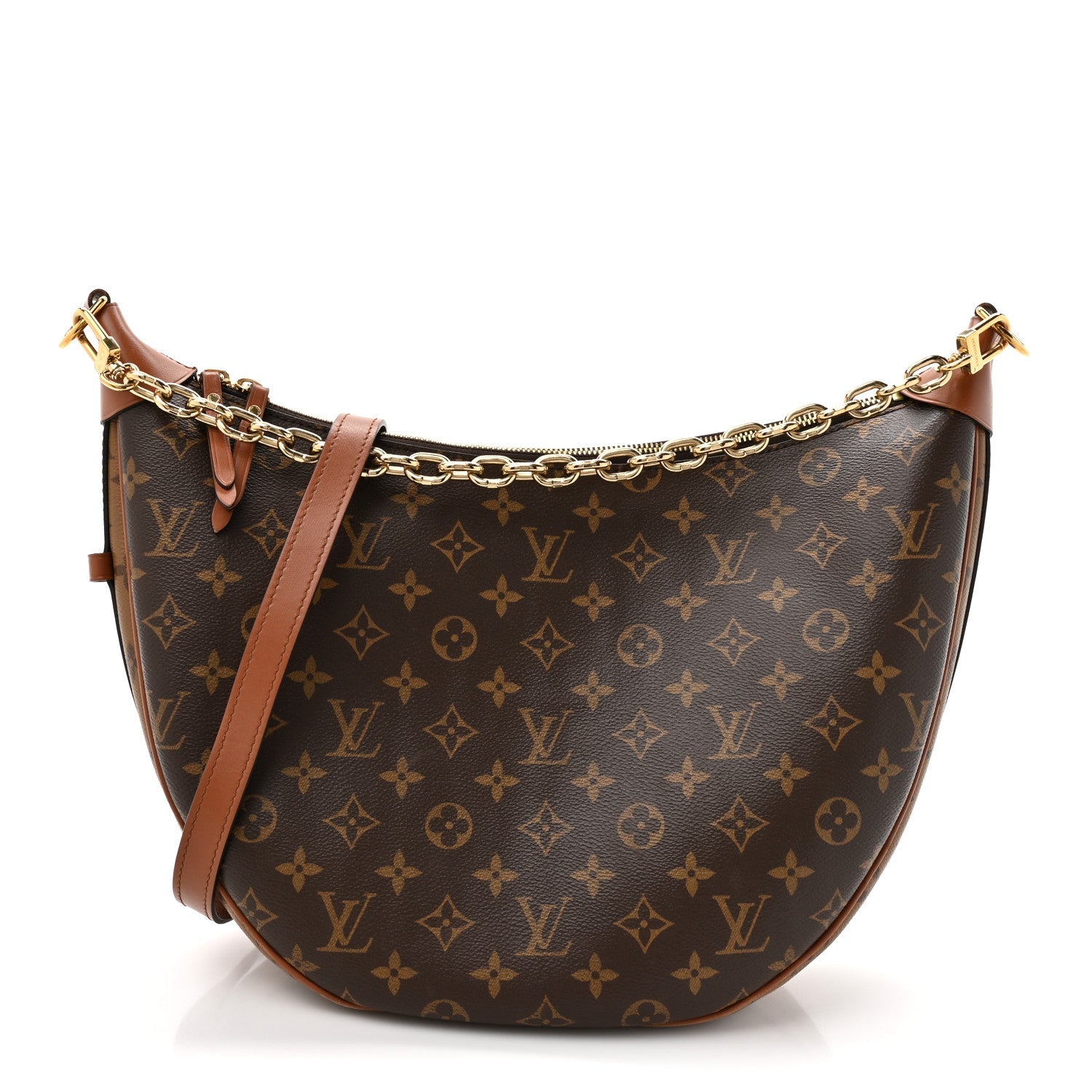Reverse Monogram Loop Hobo