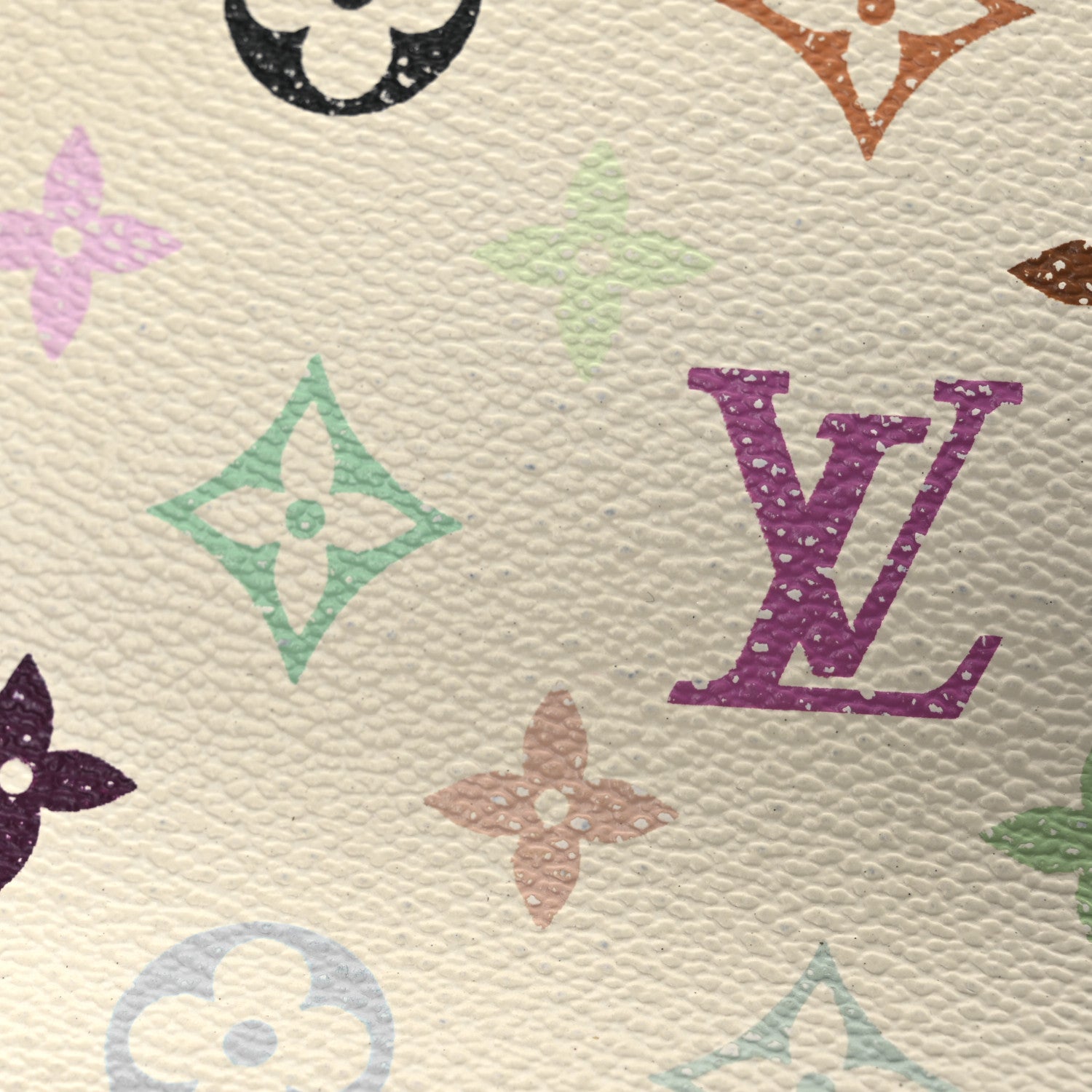 Monogram Multicolor Pochette Accessories White