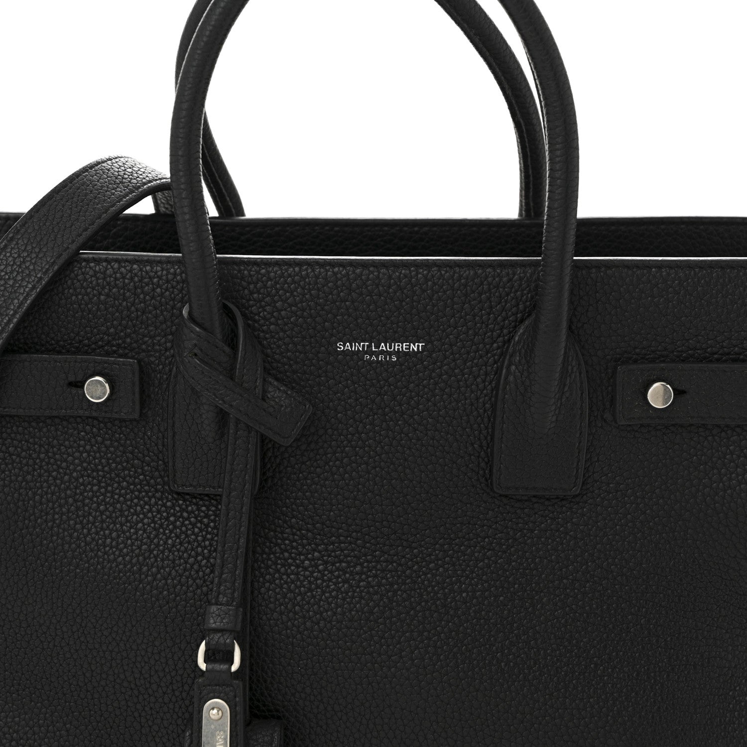 Grained Calfskin Baby Sac De Jour Souple Black