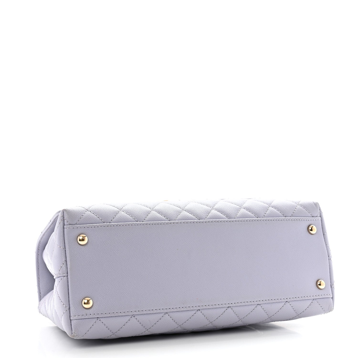 Caviar Quilted Small Coco Handle Flap Light Purple