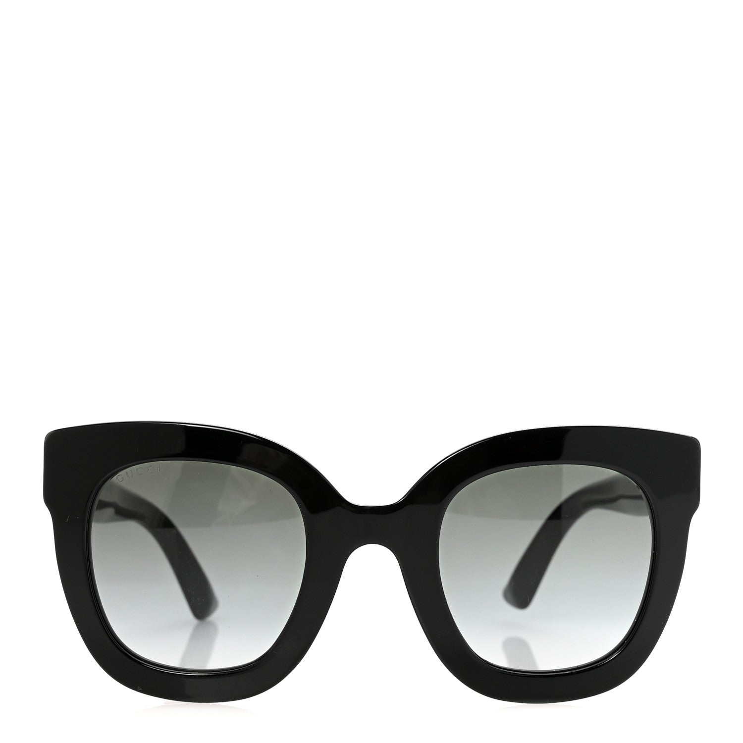 Acetate Crystal Star Round Frame Sunglasses GG0208S Black