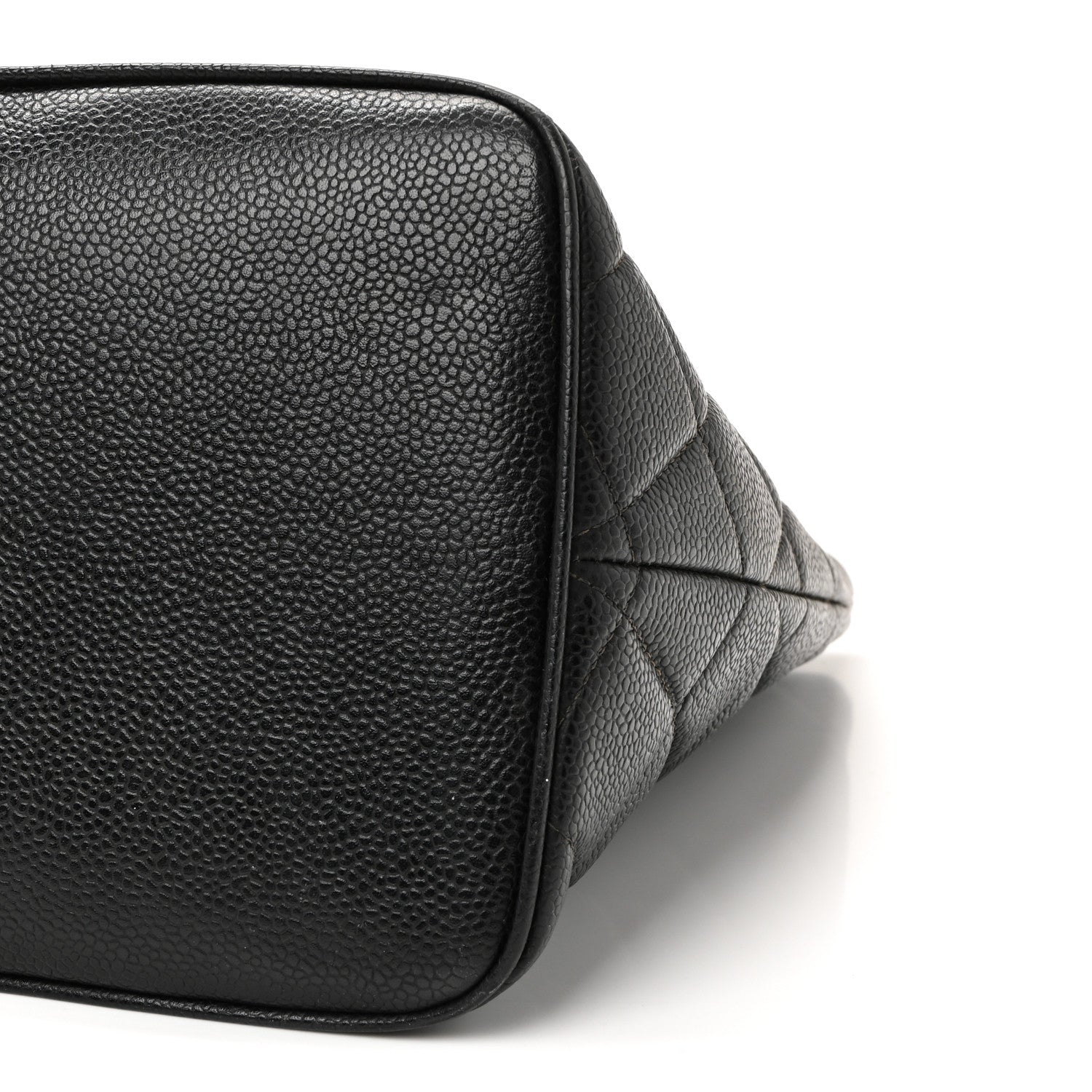 Caviar Quilted Medallion Tote Black