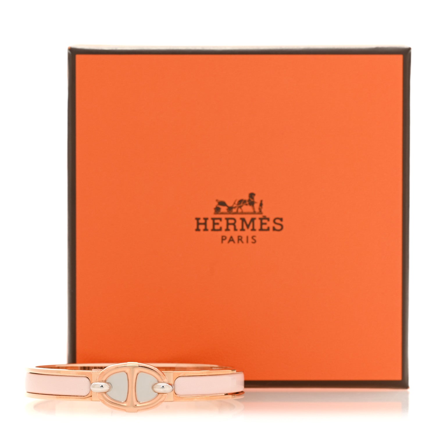 Enamel Mini Clic Chaine d'Ancre Bracelet PM Rose Candeur