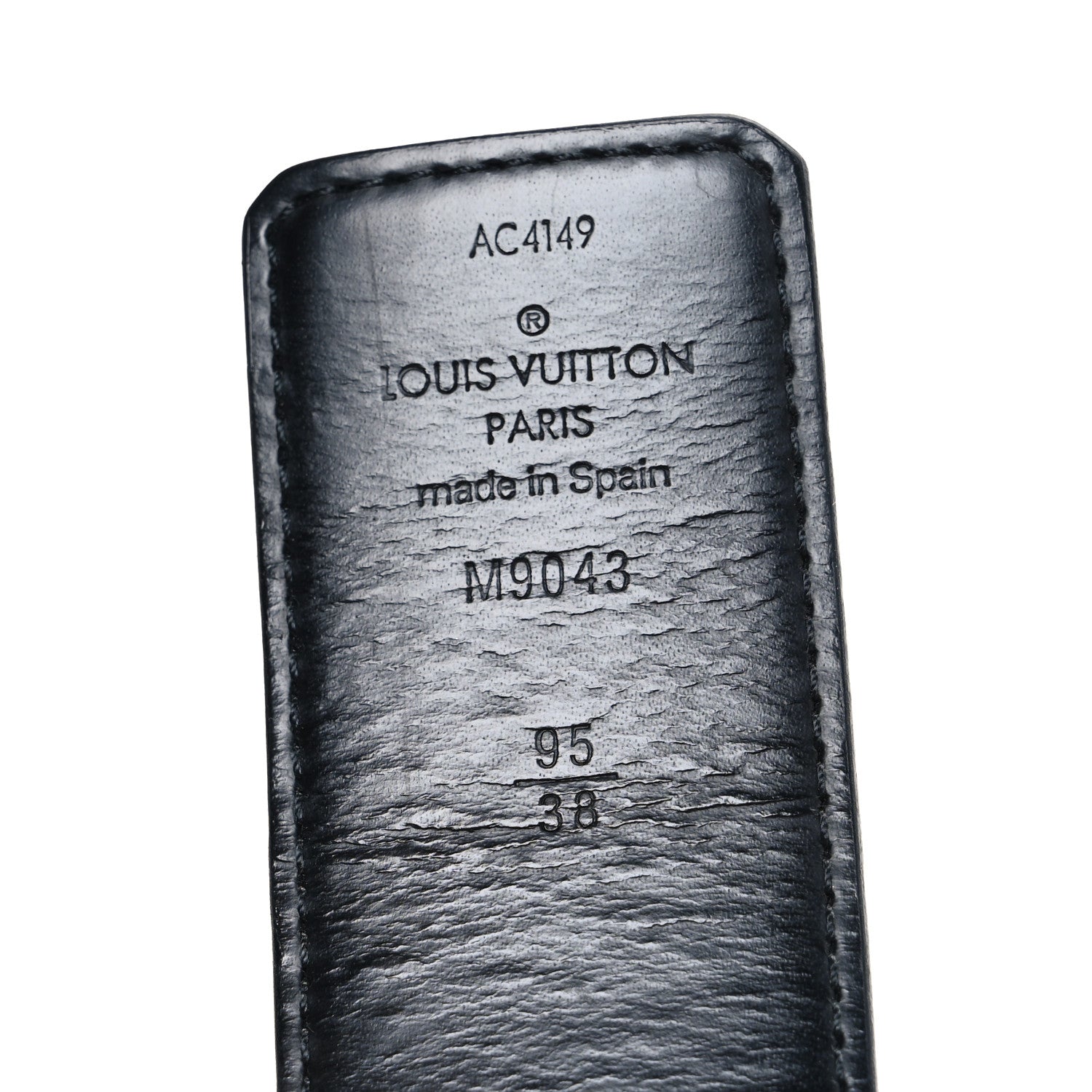 Monogram Eclipse Taigarama 40mm LV Initiales Reversible Belt 95 38 Black