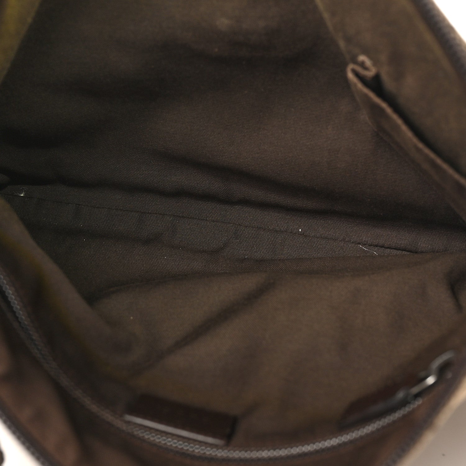 Monogram Calfskin Perforated Medium Flat Messenger Bag Dark Brown