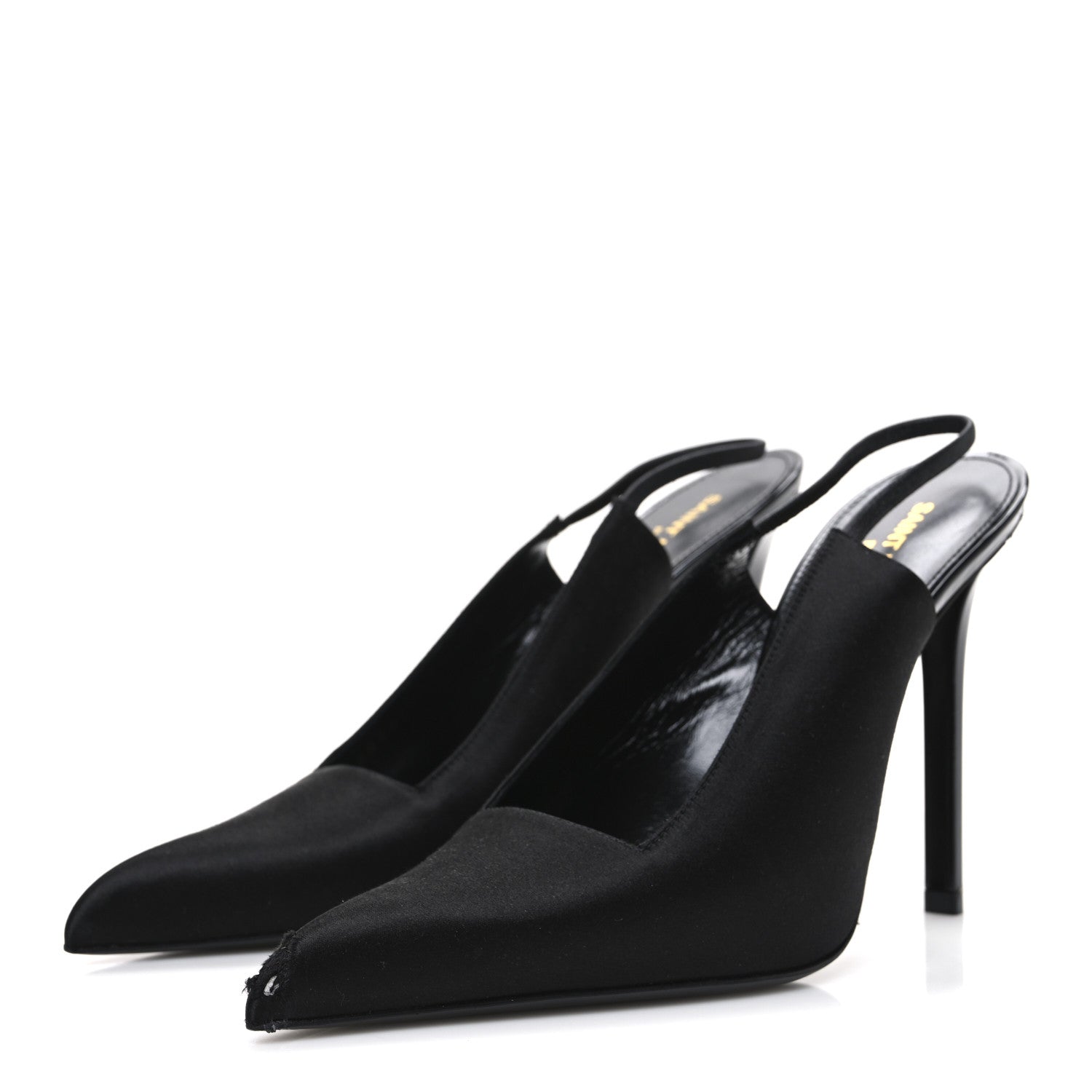 Raso Regale Raven 110 Slingback Pumps 37.5 Black