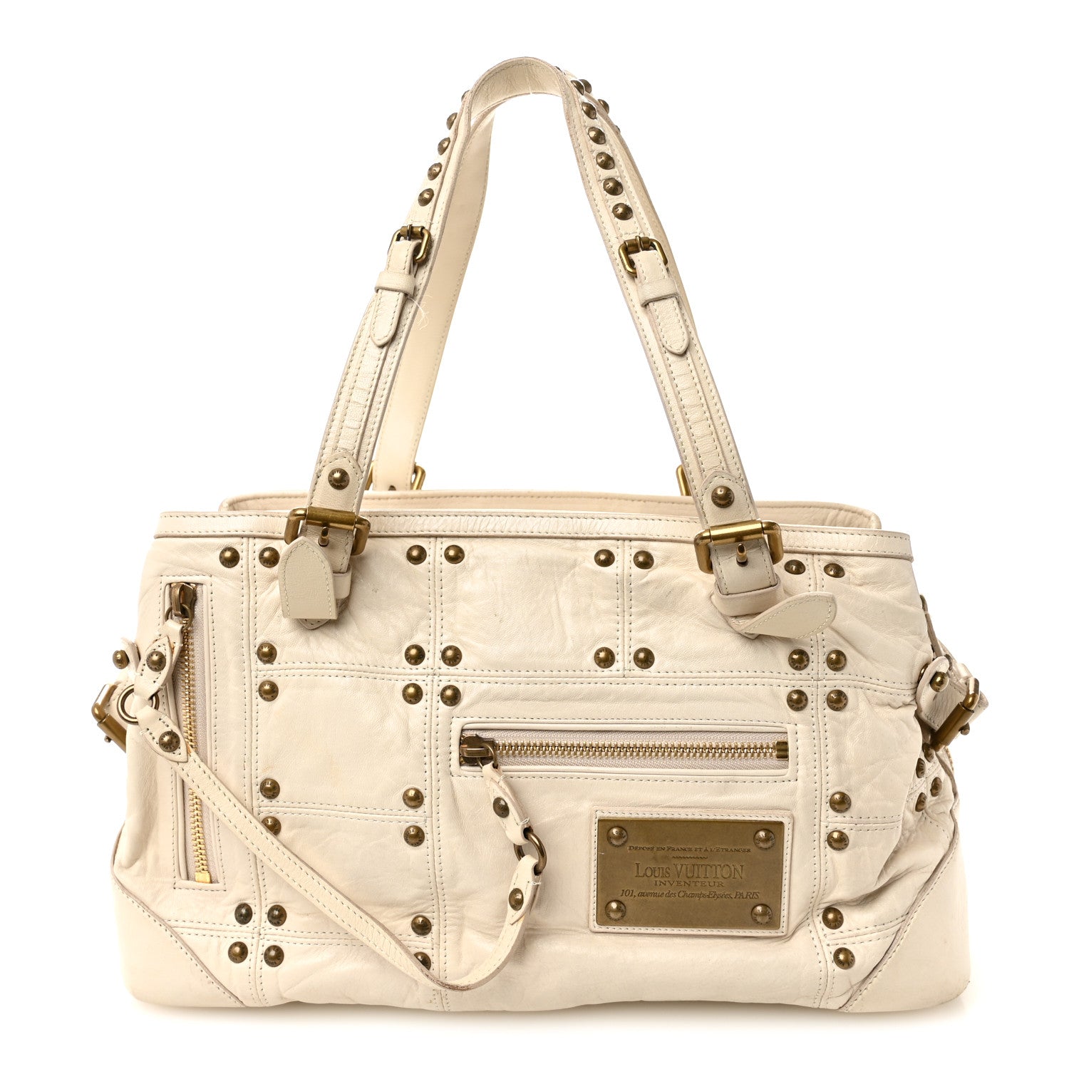Lambskin Riveting White