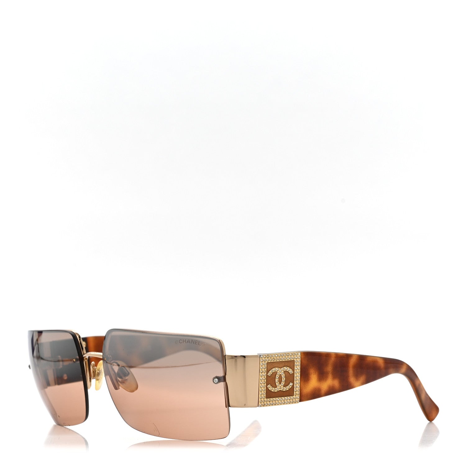 Crystal CC Sunglasses 4095-B Tortoise