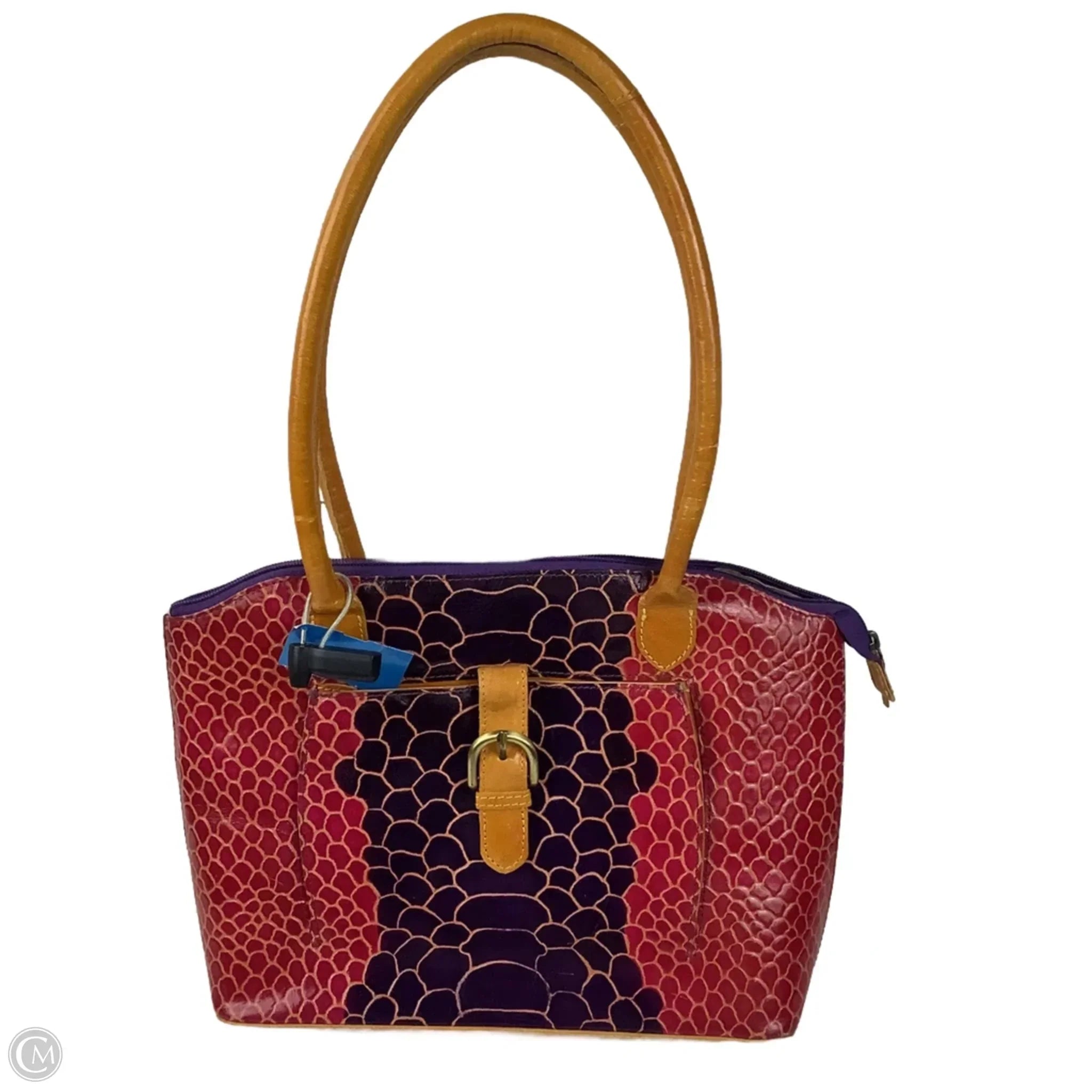 Handbag Leather By Clothes Mentor, Size: Medium