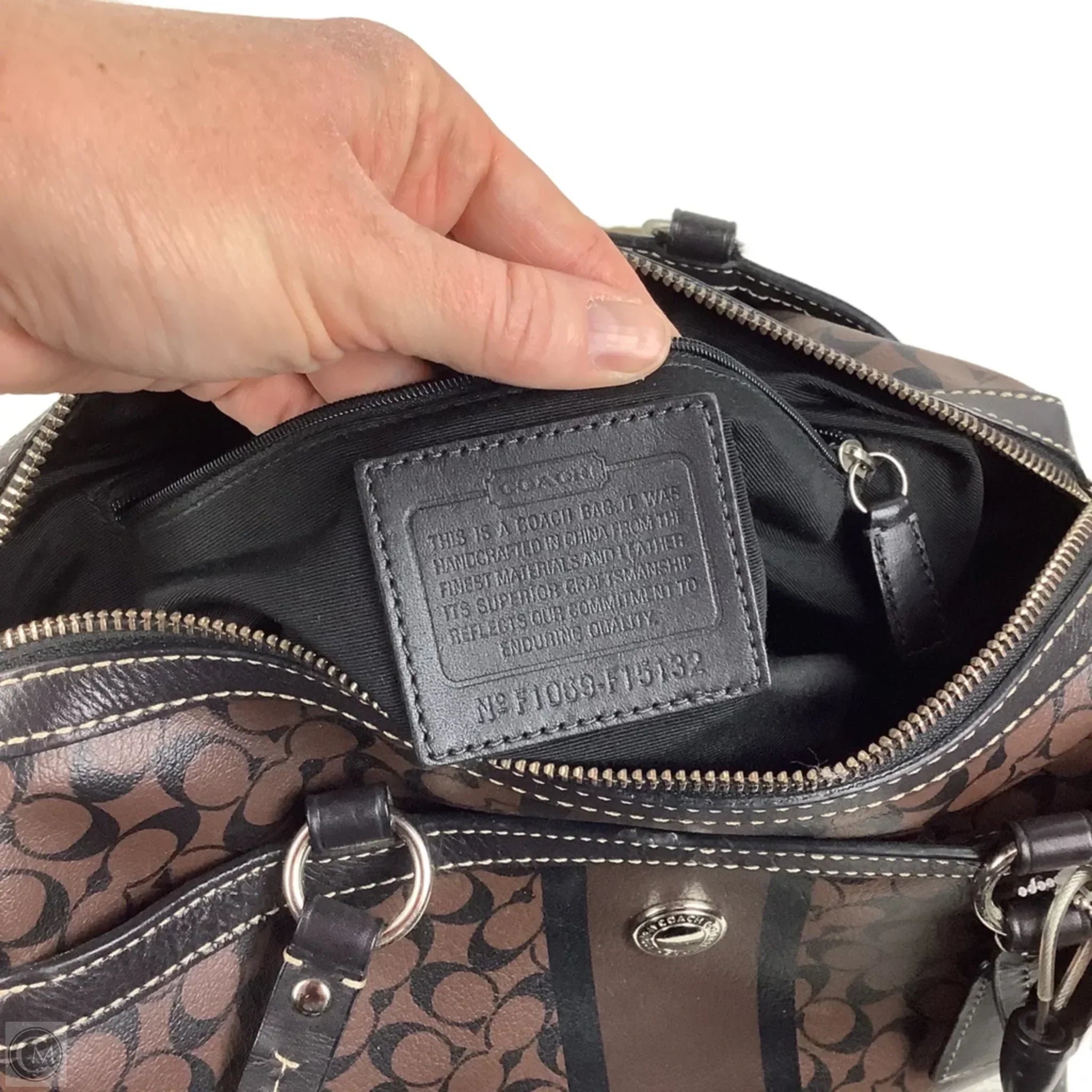 Handbag Designer By Coach, Size: Medium