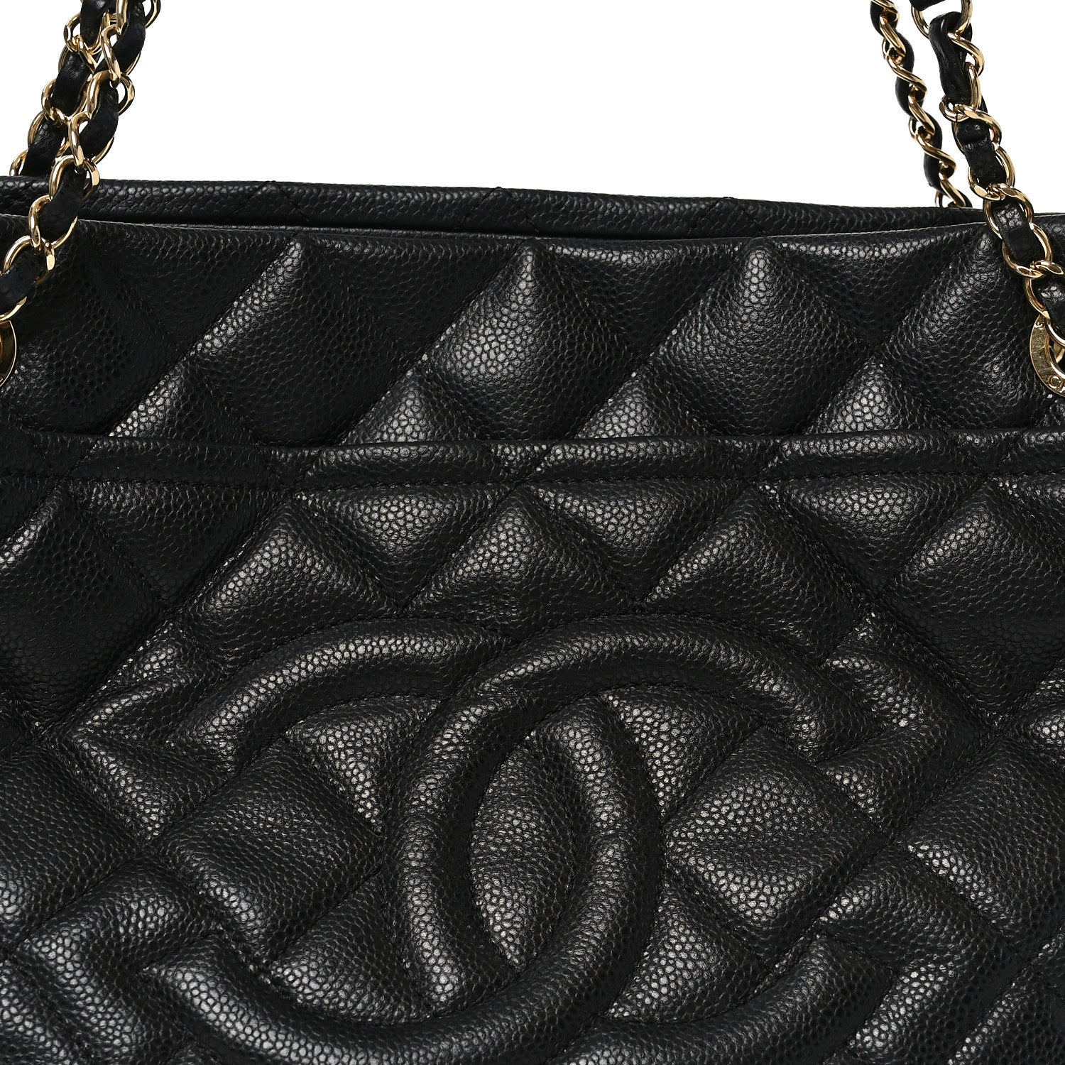 Caviar Quilted CC Timeless Soft Tote Black