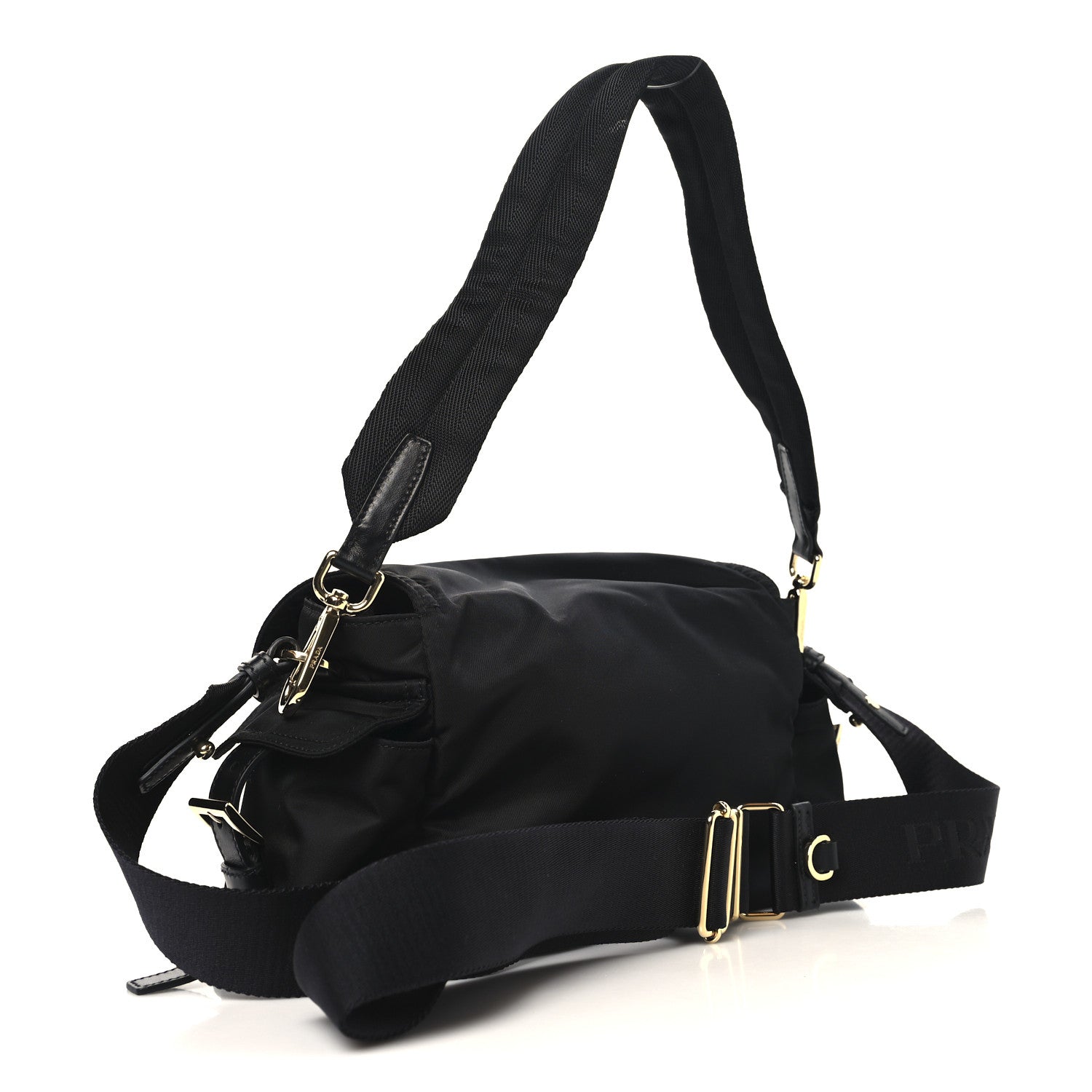 Re-Nylon Medium Explore Shoulder Bag Black