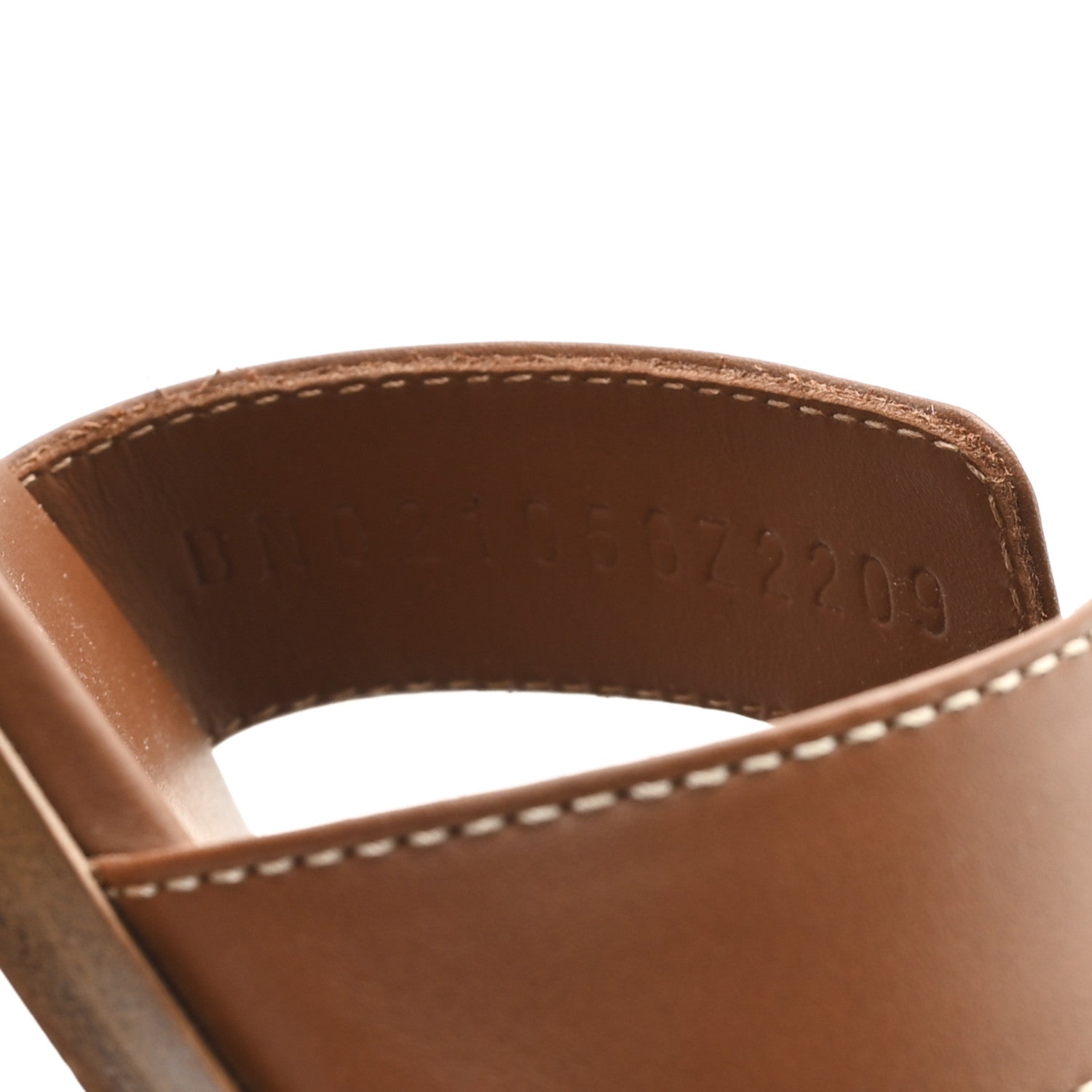 Box Calfskin Oran Sandals 36.5 Gold