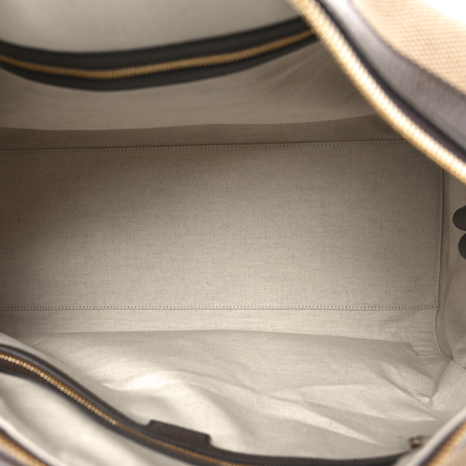 Monogram Jumbo GG Textured Dollar Calfskin Web Medium Duffle Bag Camel Ebony