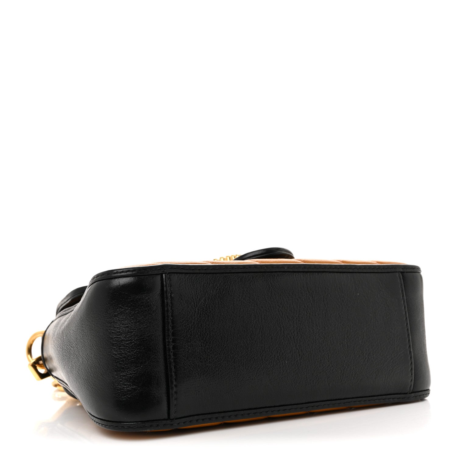 Azalea Calfskin Matelasse Diagonal Mini GG Marmont Top Handle Shoulder Bag Cognac Mystic White Black