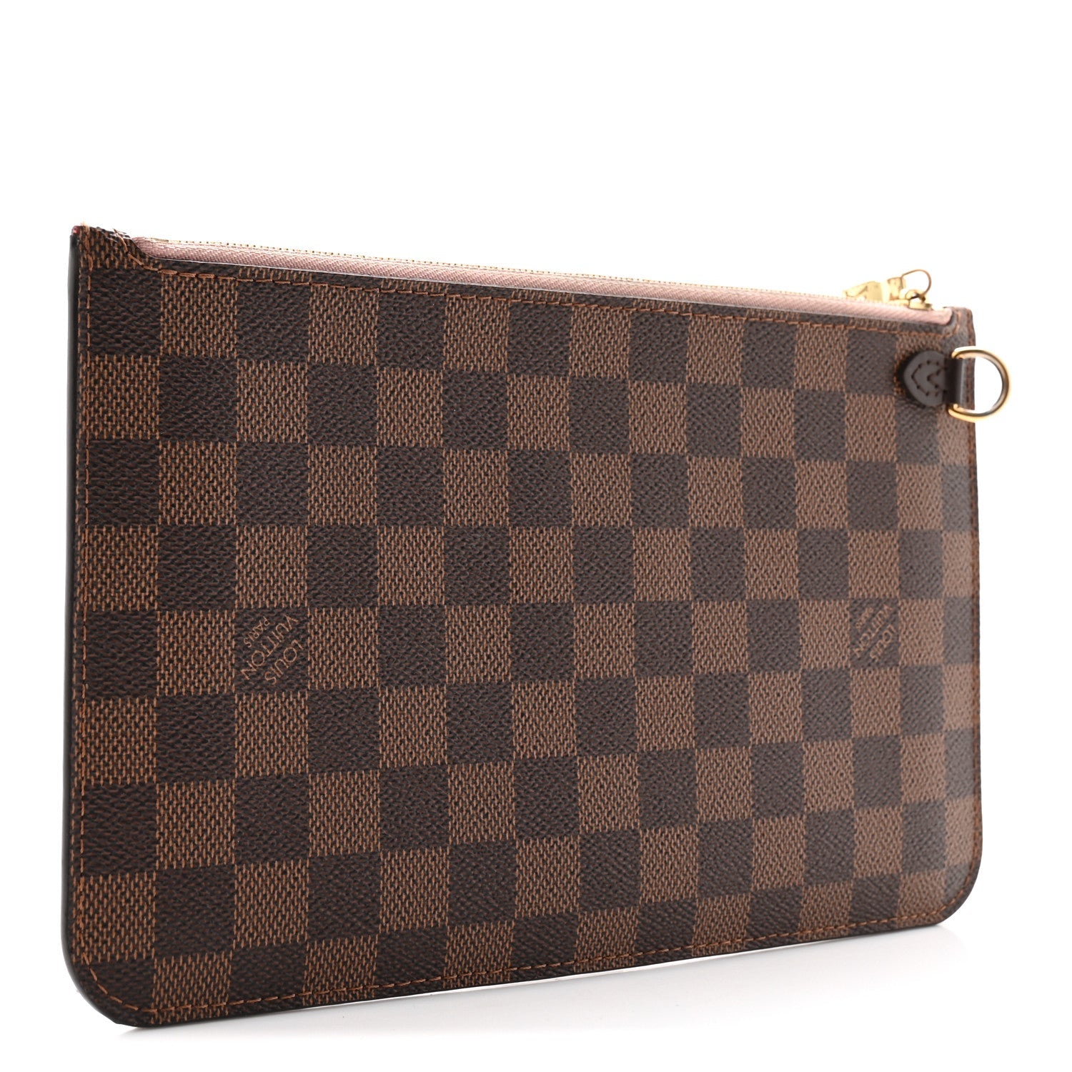 Damier Ebene Neverfull MM GM Pochette Rose Ballerine