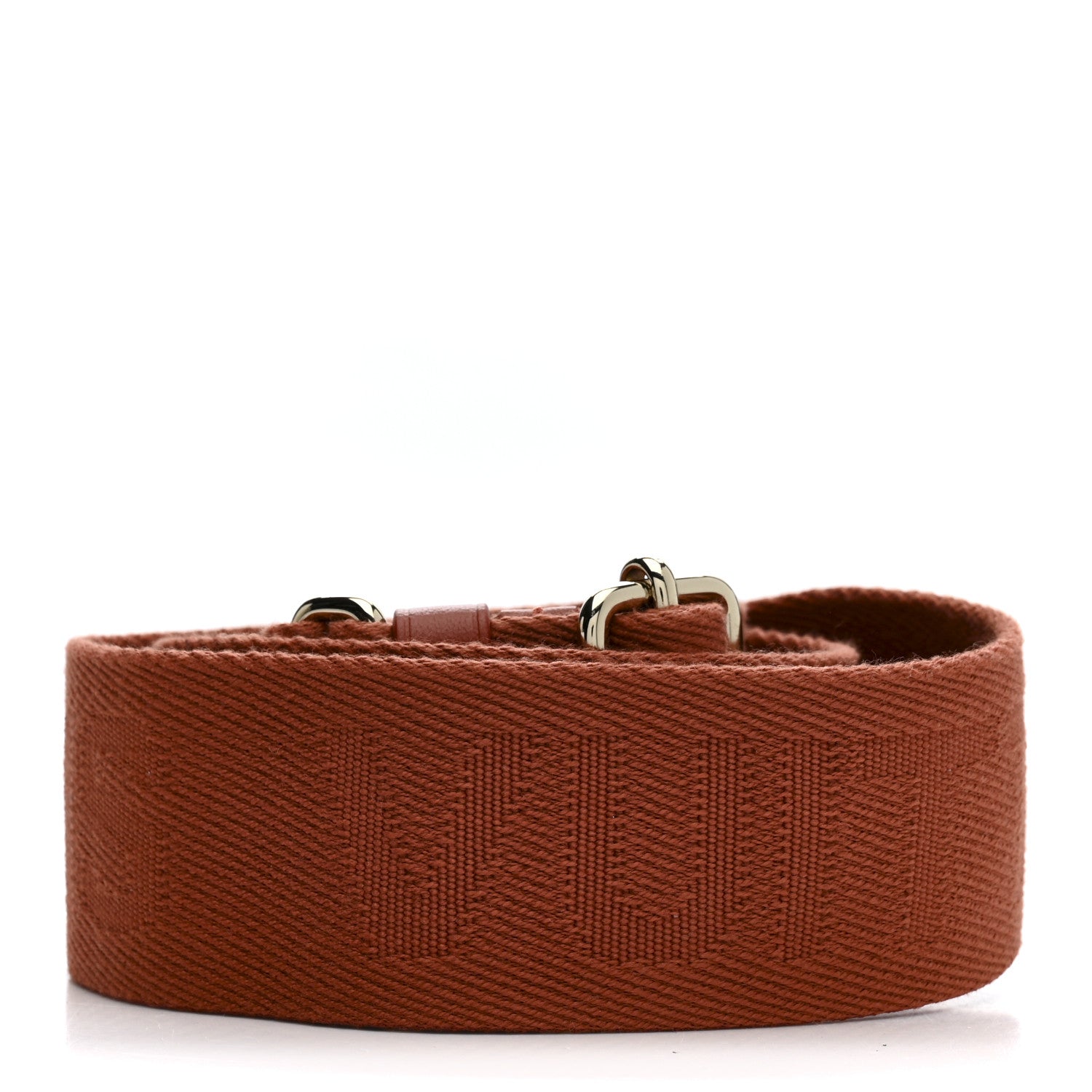 Nylon Coussin Shoulder Strap Terracotta Brown