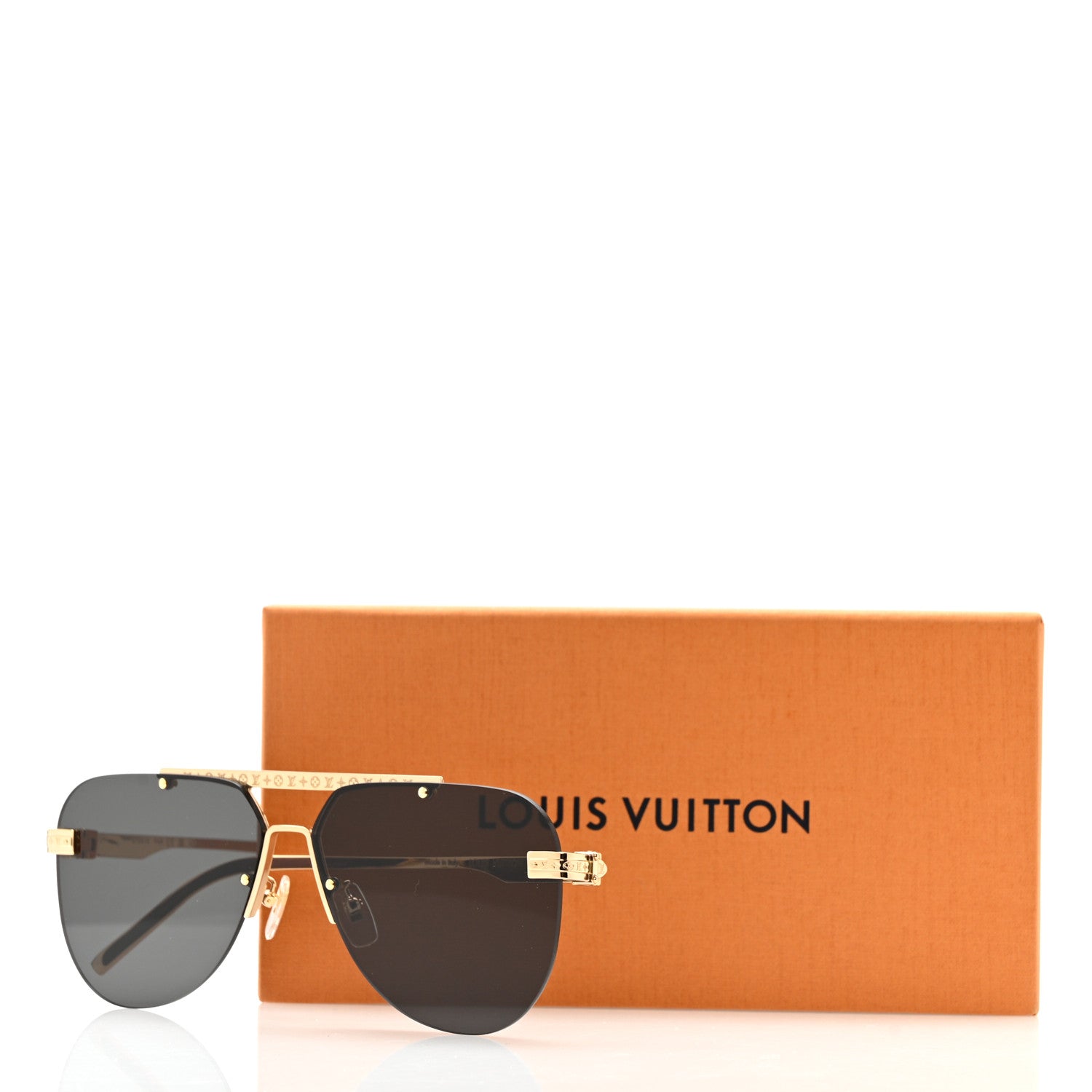Metal LV Ash Sunglasses Z1261E Gold