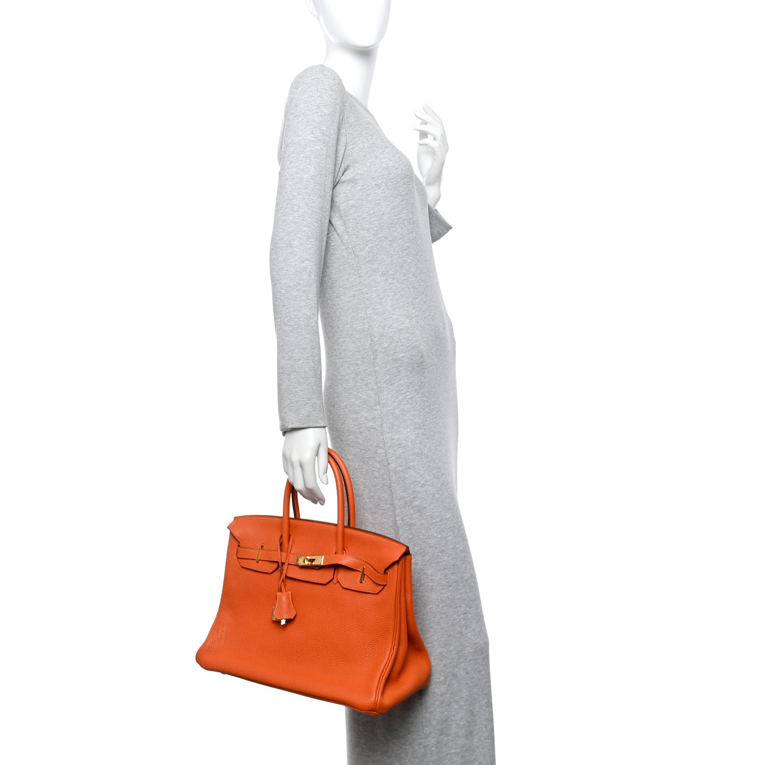 Togo Birkin 35 Orange